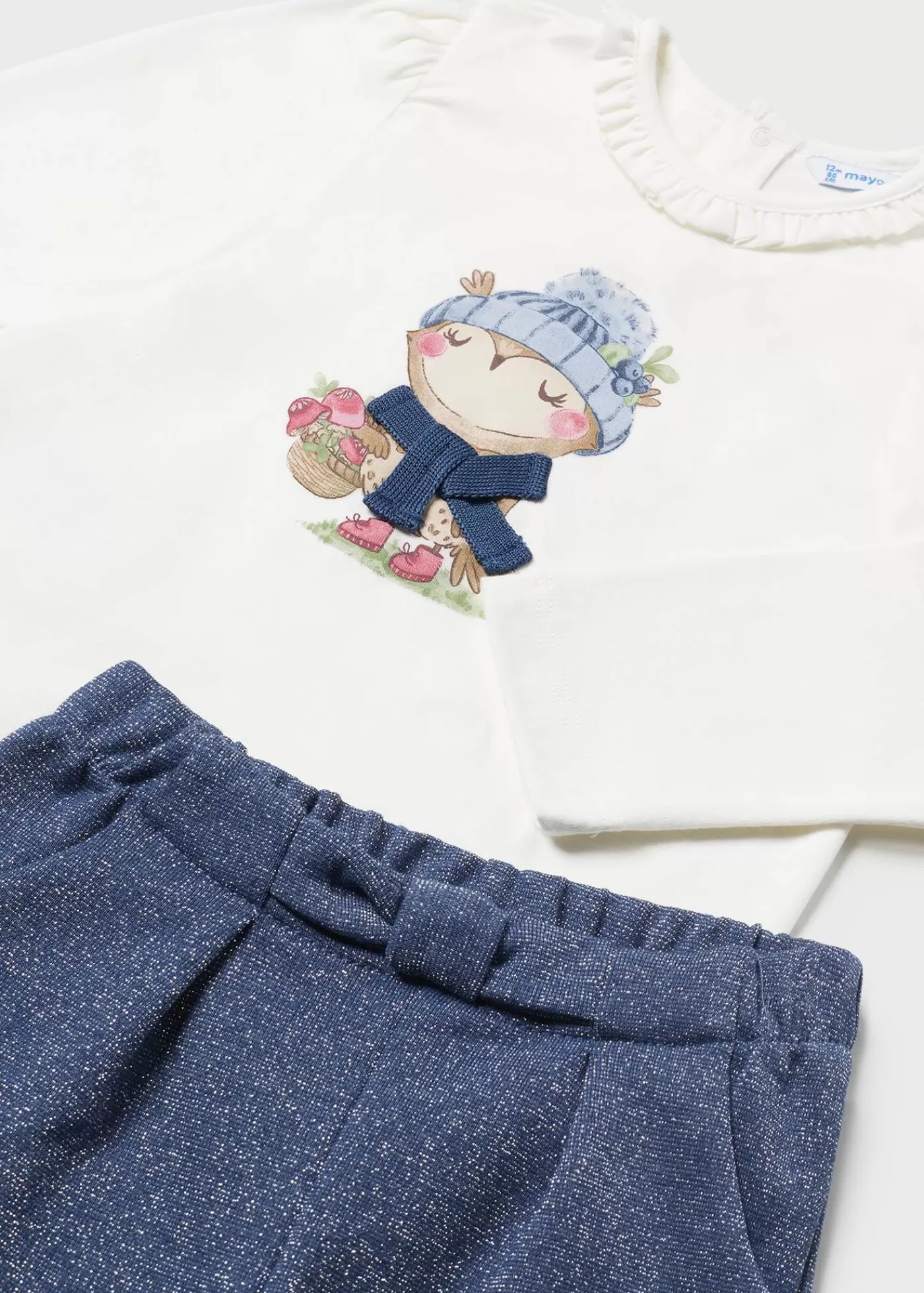 Mayoral Baby Shorts and T-Shirt Set Indigo Discount