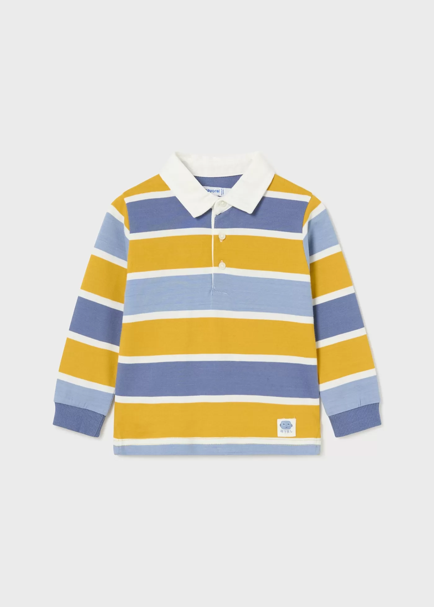 Mayoral Baby Striped Polo Shirt Pollen Clearance