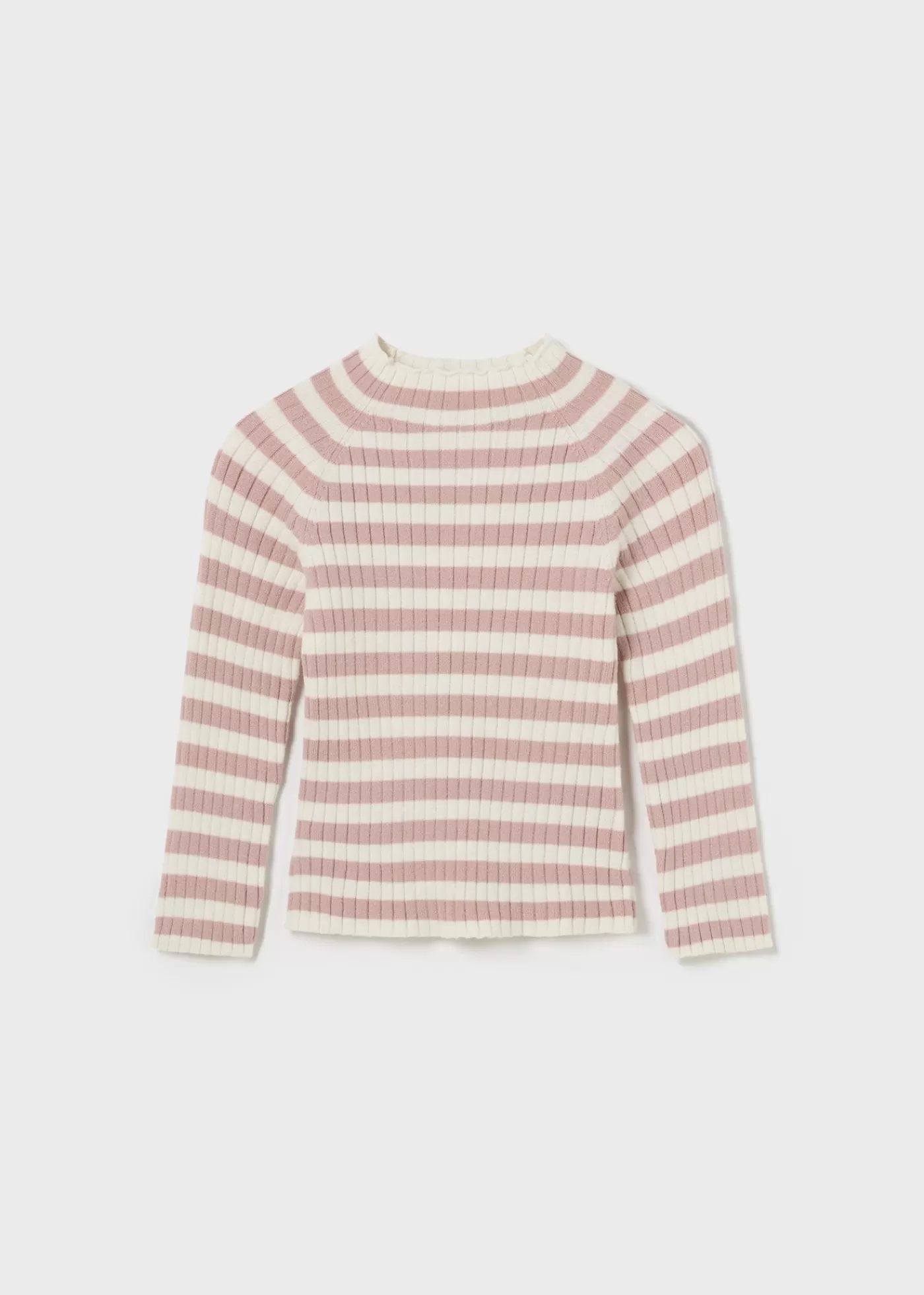 Mayoral Baby Striped Turtleneck Blush Sale