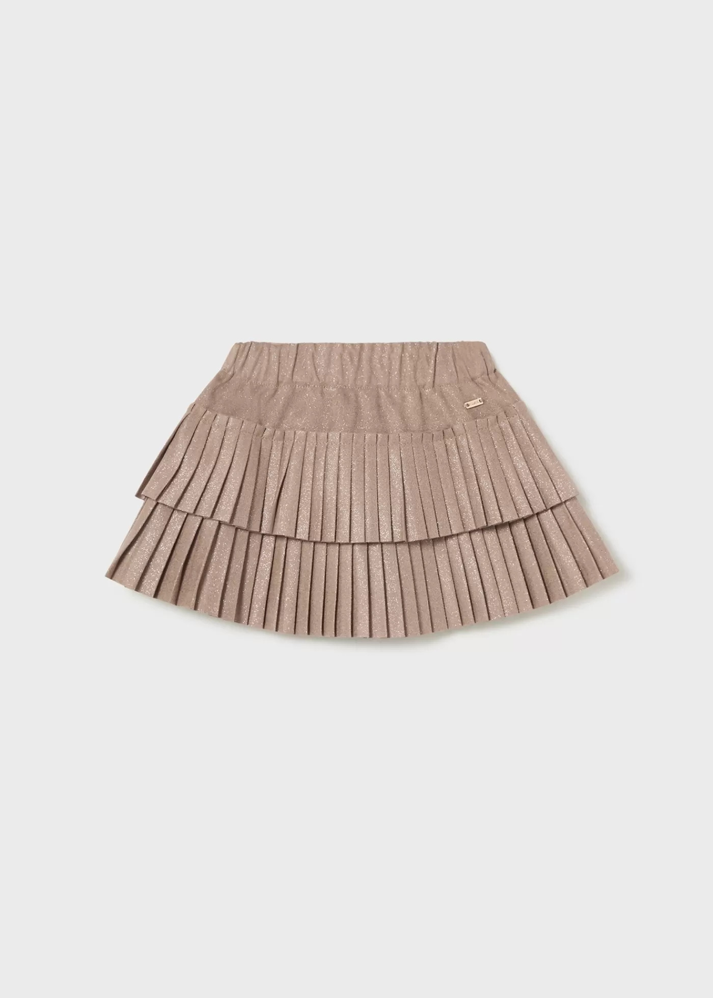 Mayoral Baby Suede Pleated Skirt Moka Hot