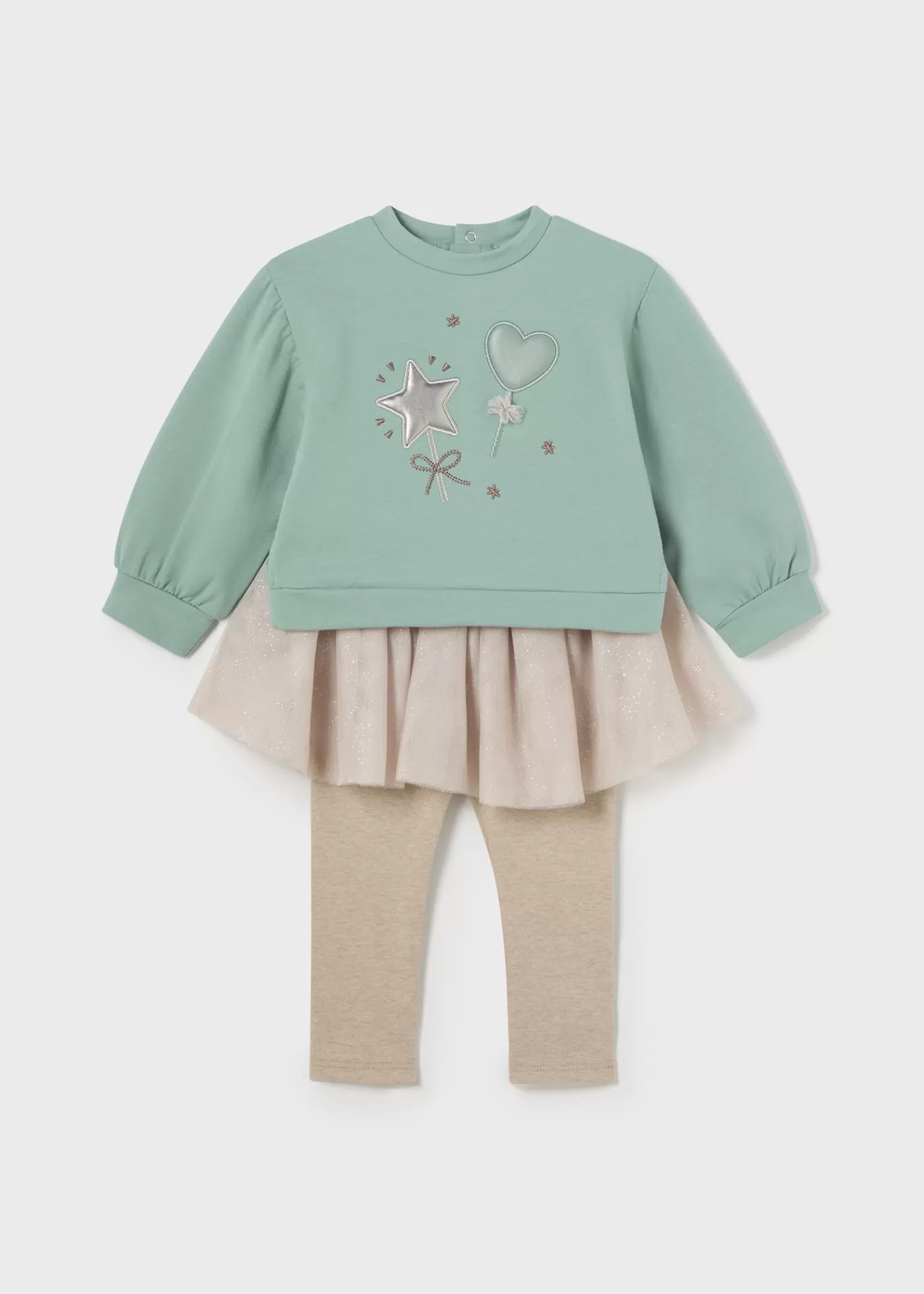 Mayoral Baby Sweater and Tutu Leggings Set Esmerald Hot