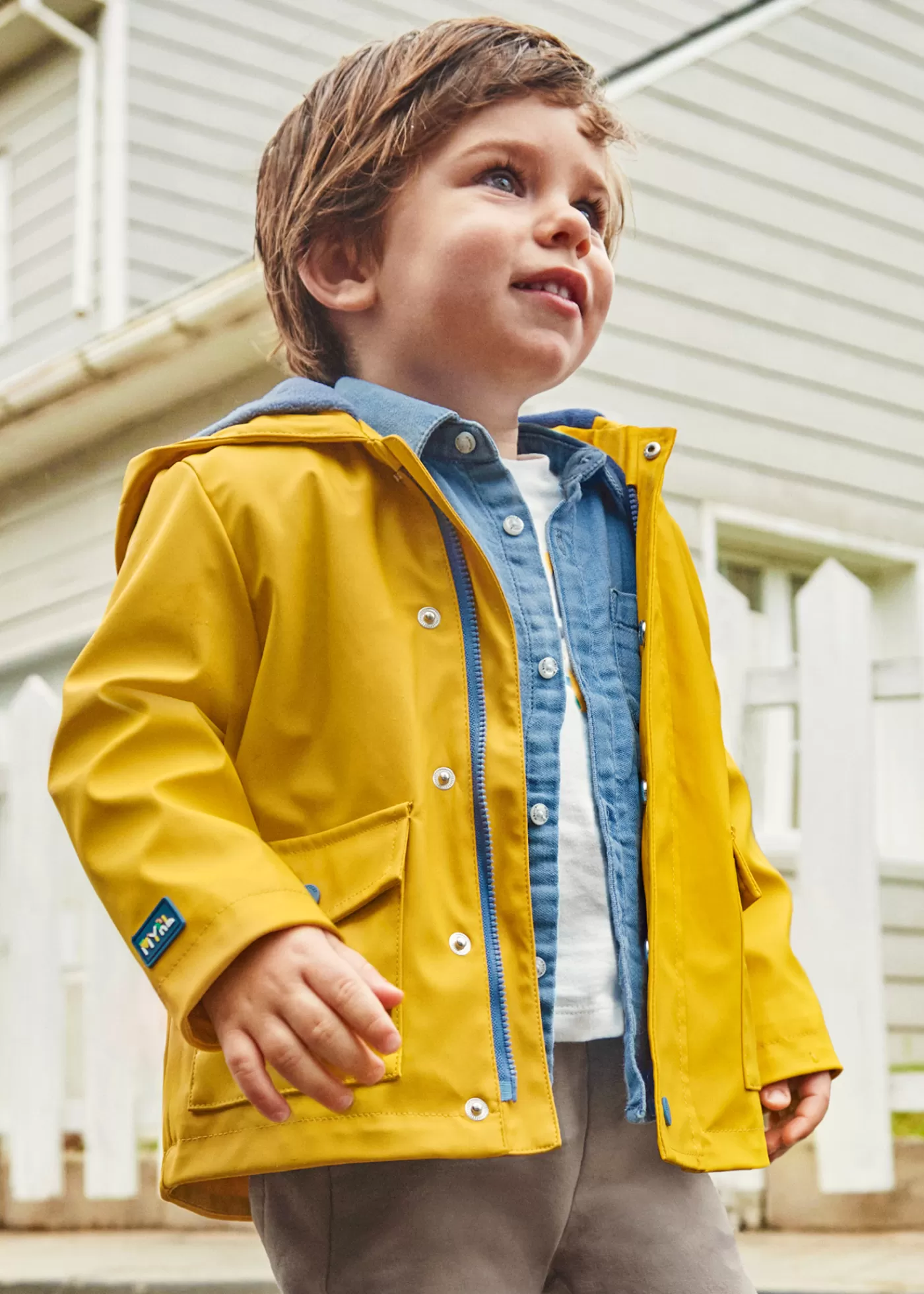 Mayoral Baby Waterproof Parka with Ears Pollen Clearance