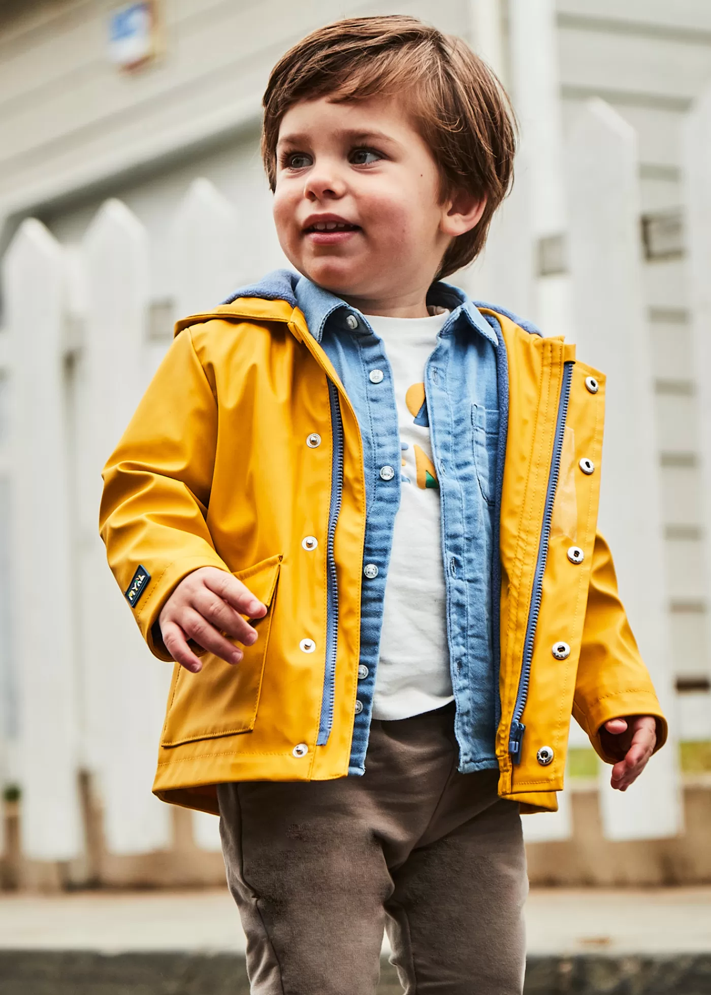 Mayoral Baby Waterproof Parka with Ears Pollen Clearance