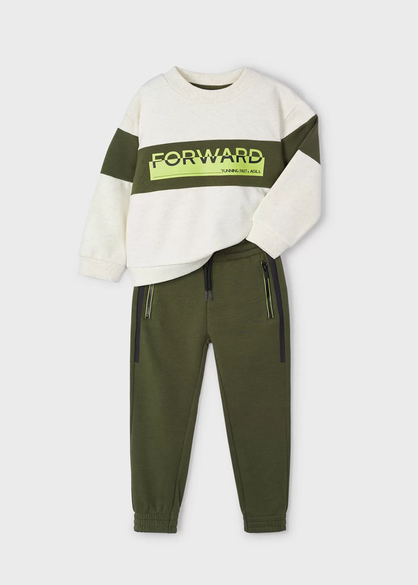 Mayoral Boy 2 Piece Tracksuit Moss Flash Sale