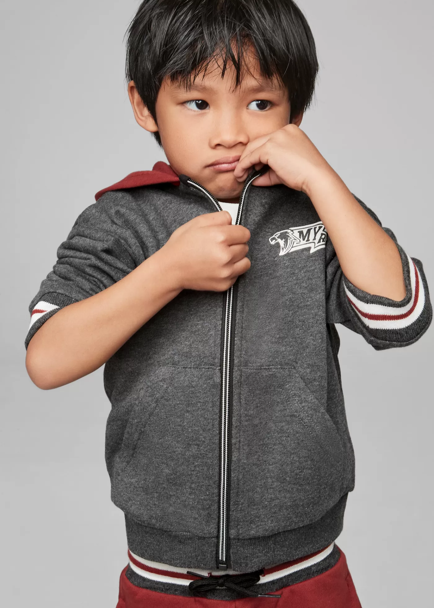 Mayoral Boy 3 Piece Tracksuit Pencilgreyheather New