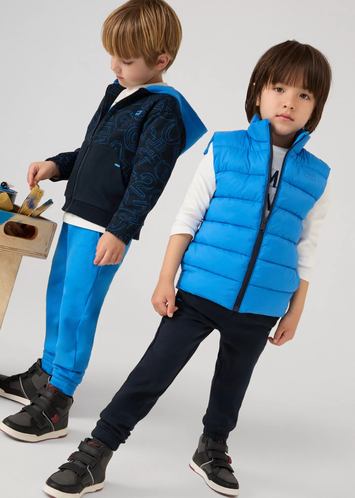 Mayoral Boy 3 Piece Tracksuit with Vest Cerulean Sale