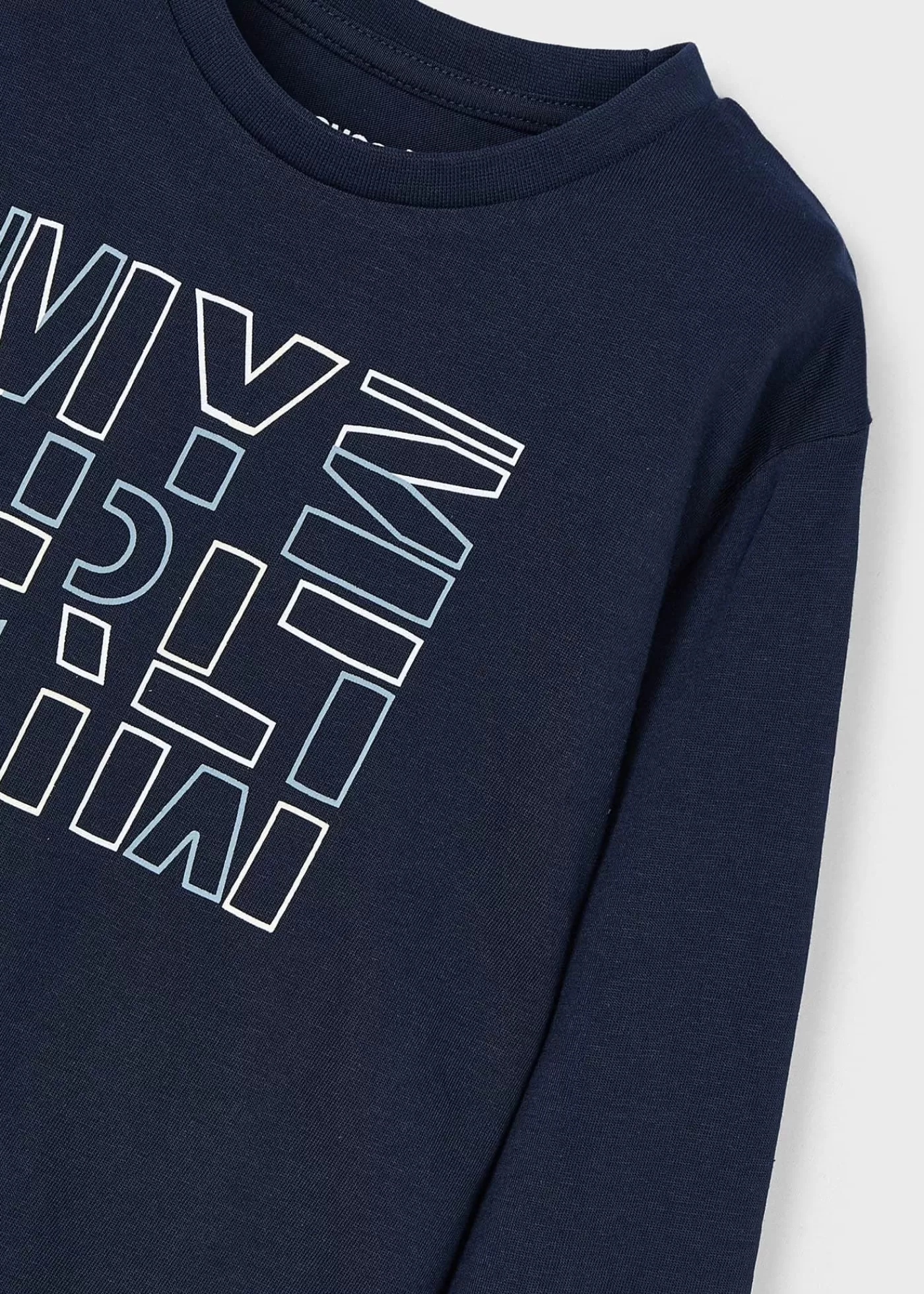 Mayoral Boy Basic Lettering T-Shirt Navyblue Sale