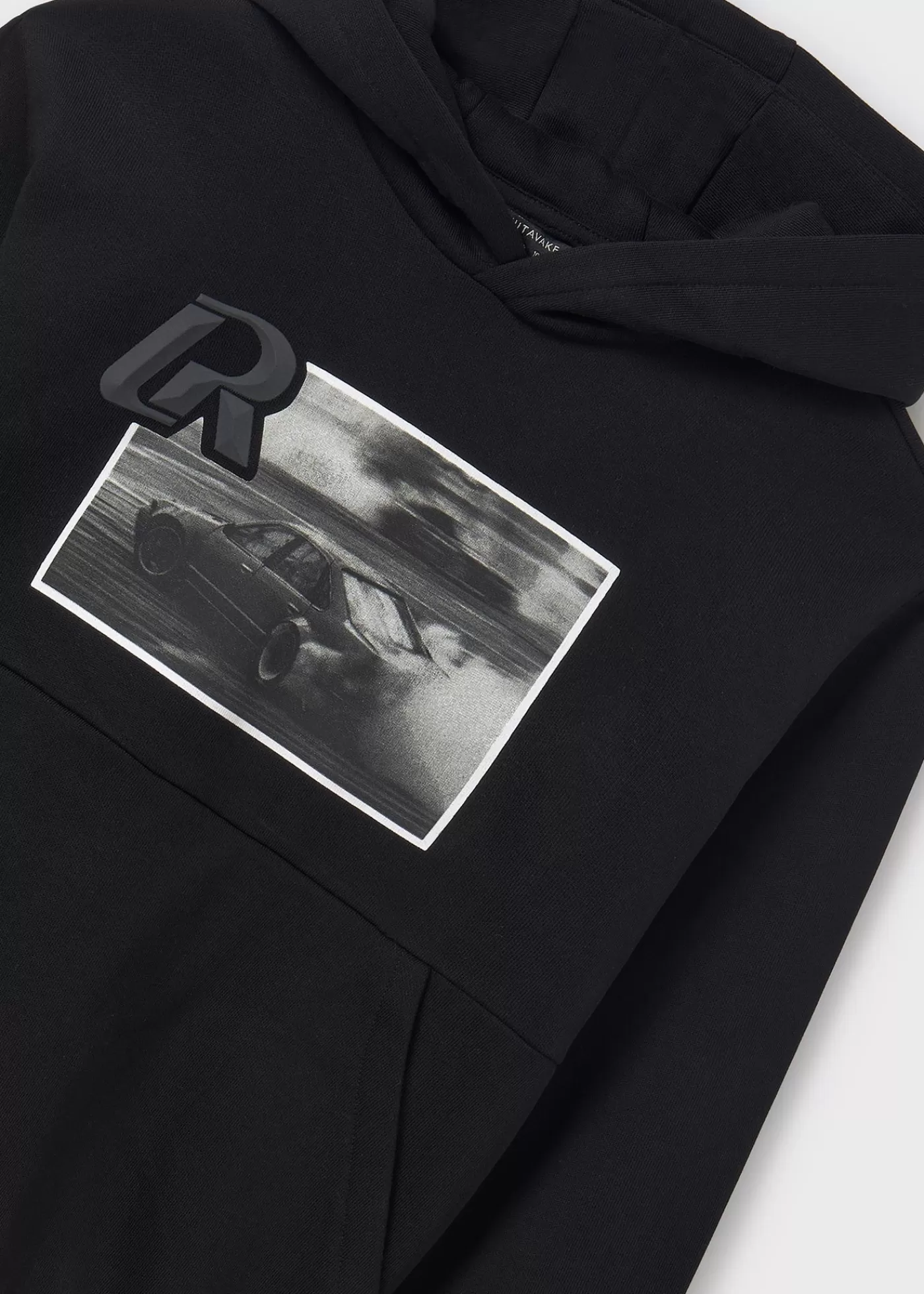 Mayoral Boy and White Print Hoodie Black Online