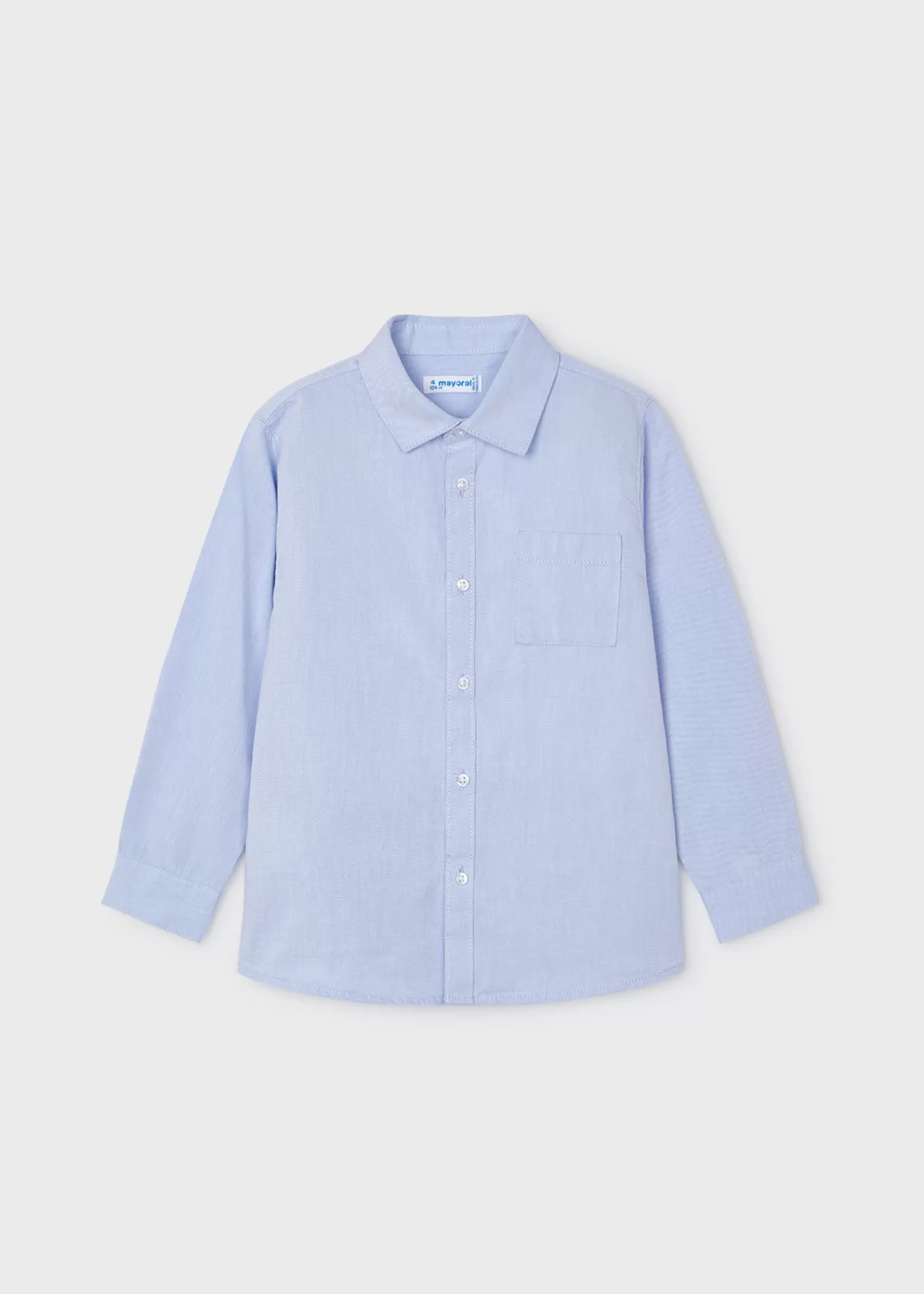 Mayoral Boy Button-Up Shirt Skyblue Outlet