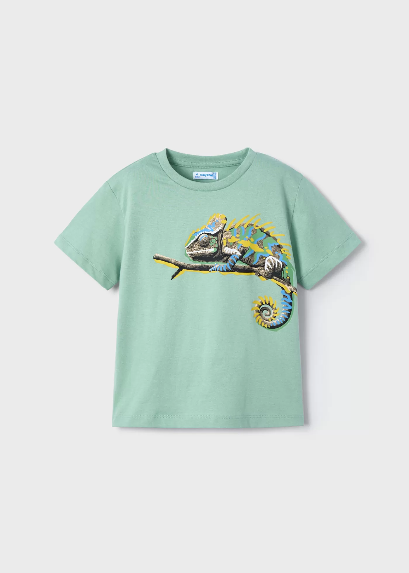 Mayoral Boy Chameleon Graphic T-Shirt Bayleaf New