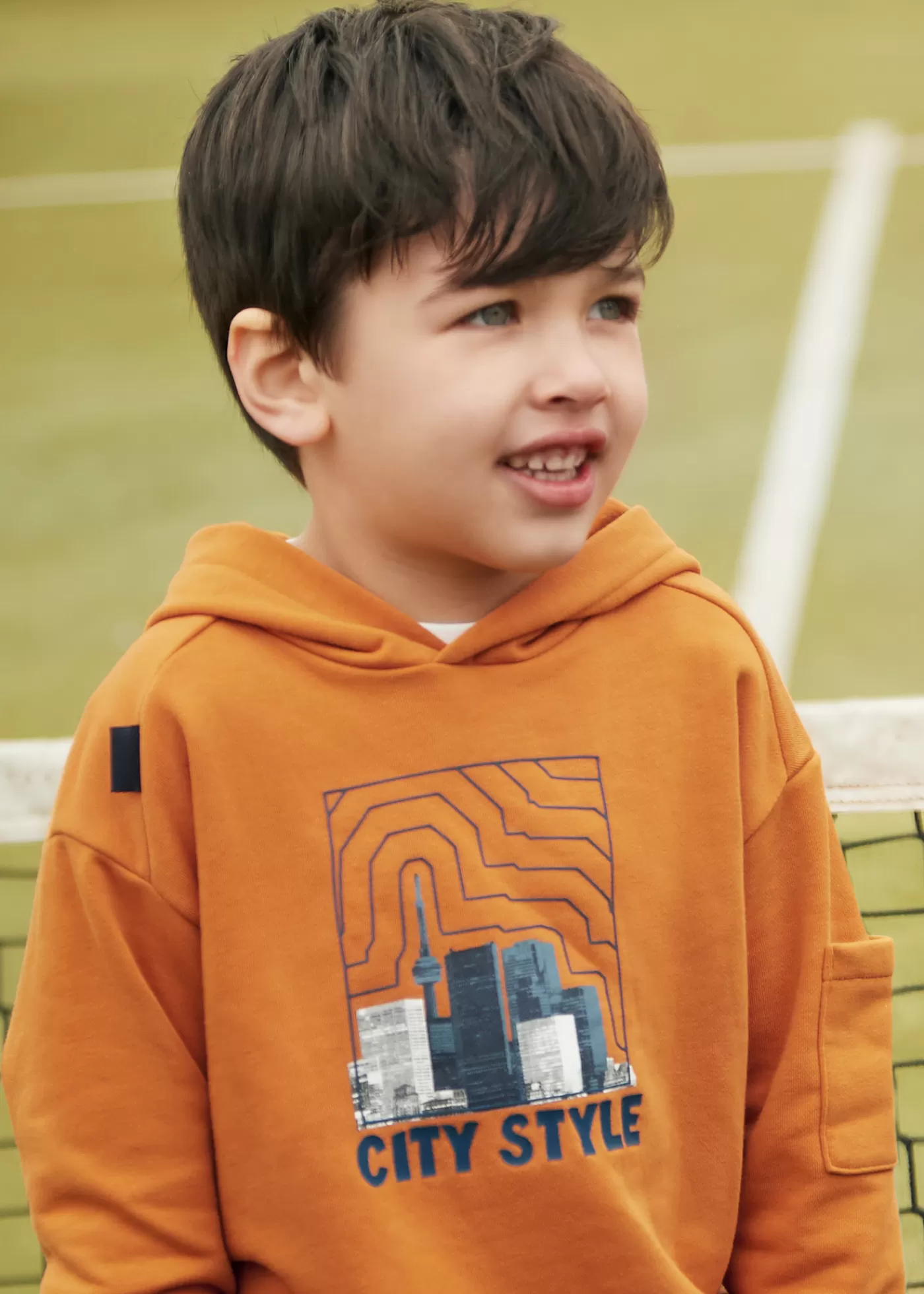 Mayoral Boy City Print Hoodie Carrot Store