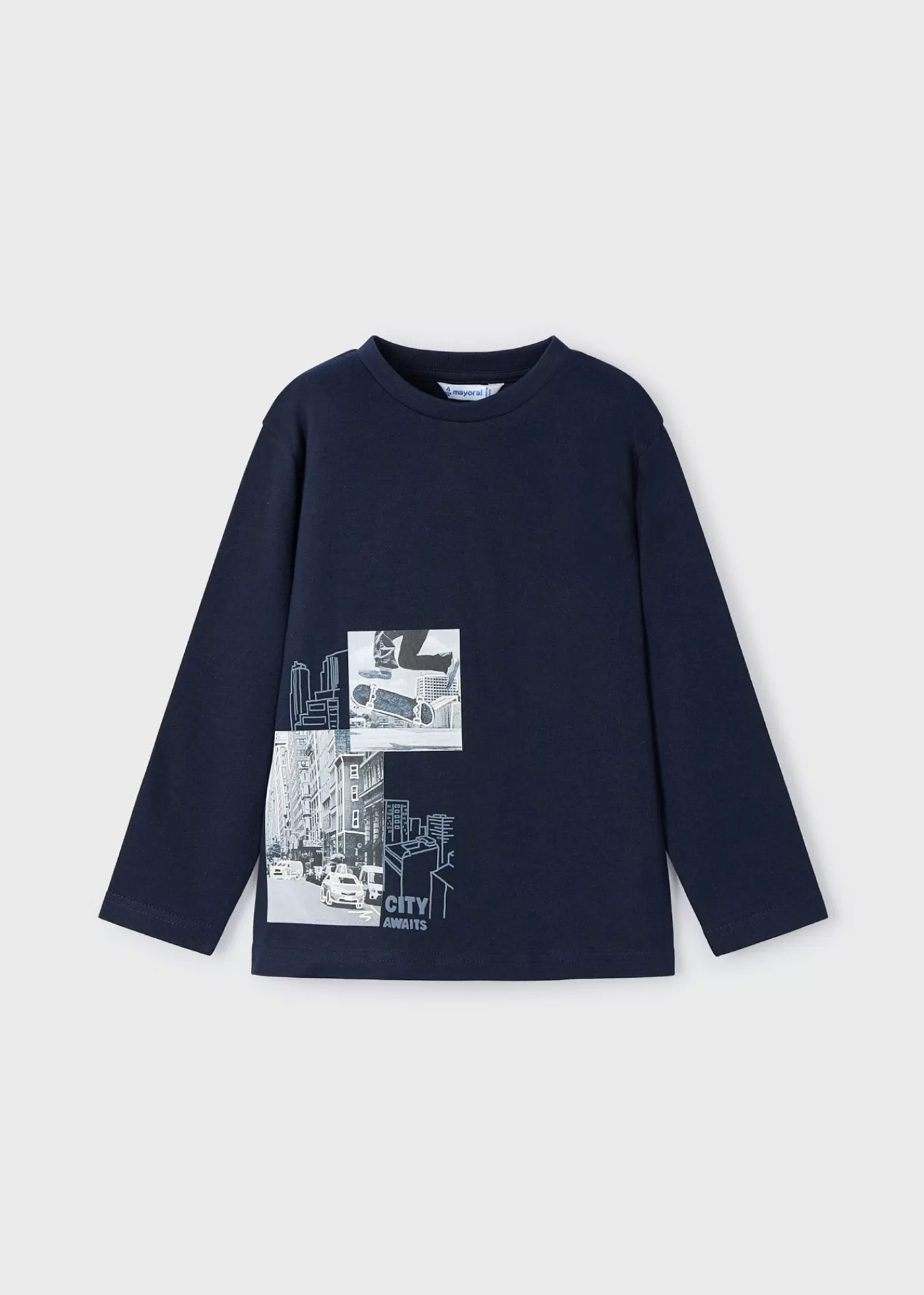 Mayoral Boy City Print T-Shirt Navyblue Store