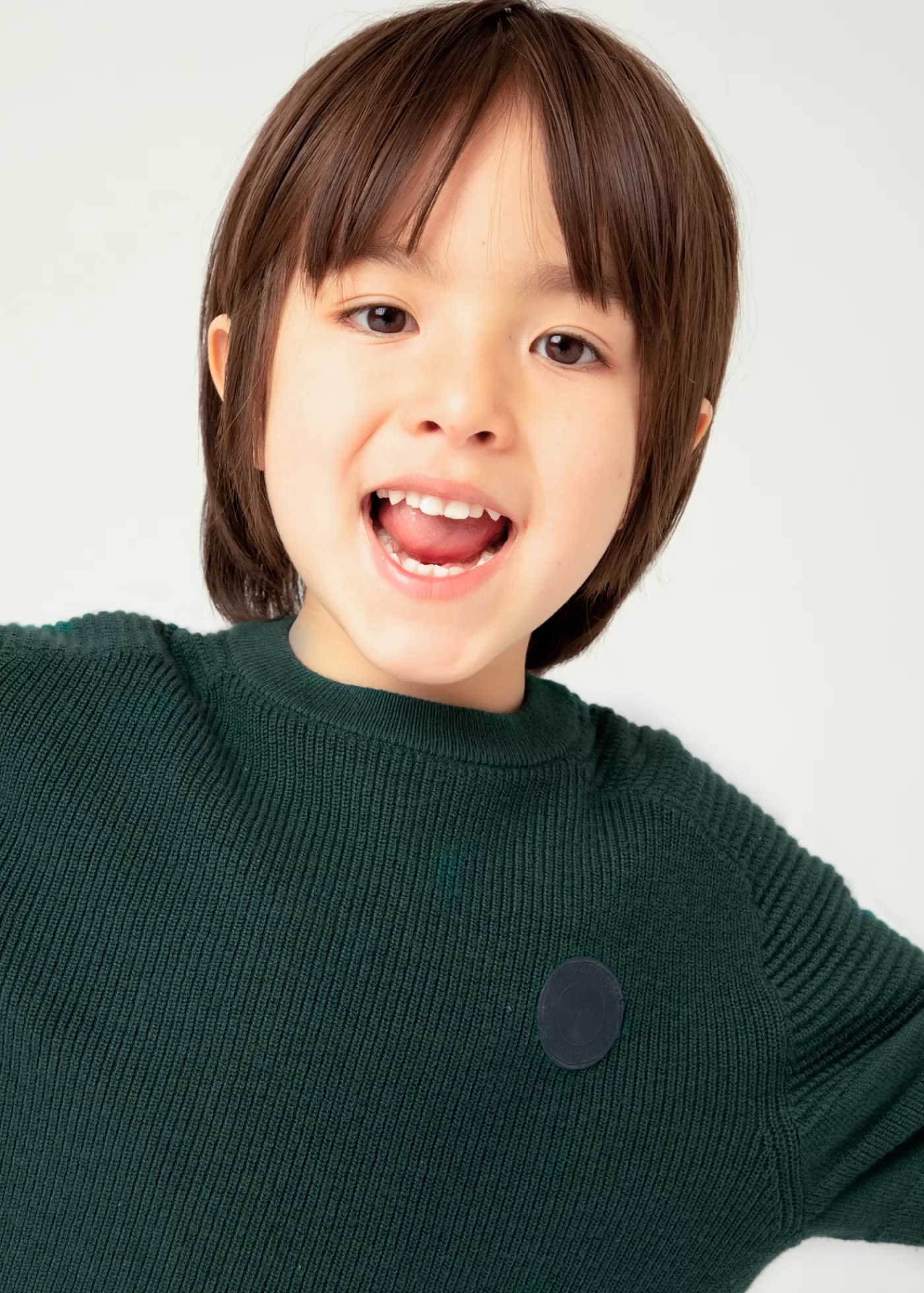 Mayoral Boy Combined Knit Sweater Alpine Discount