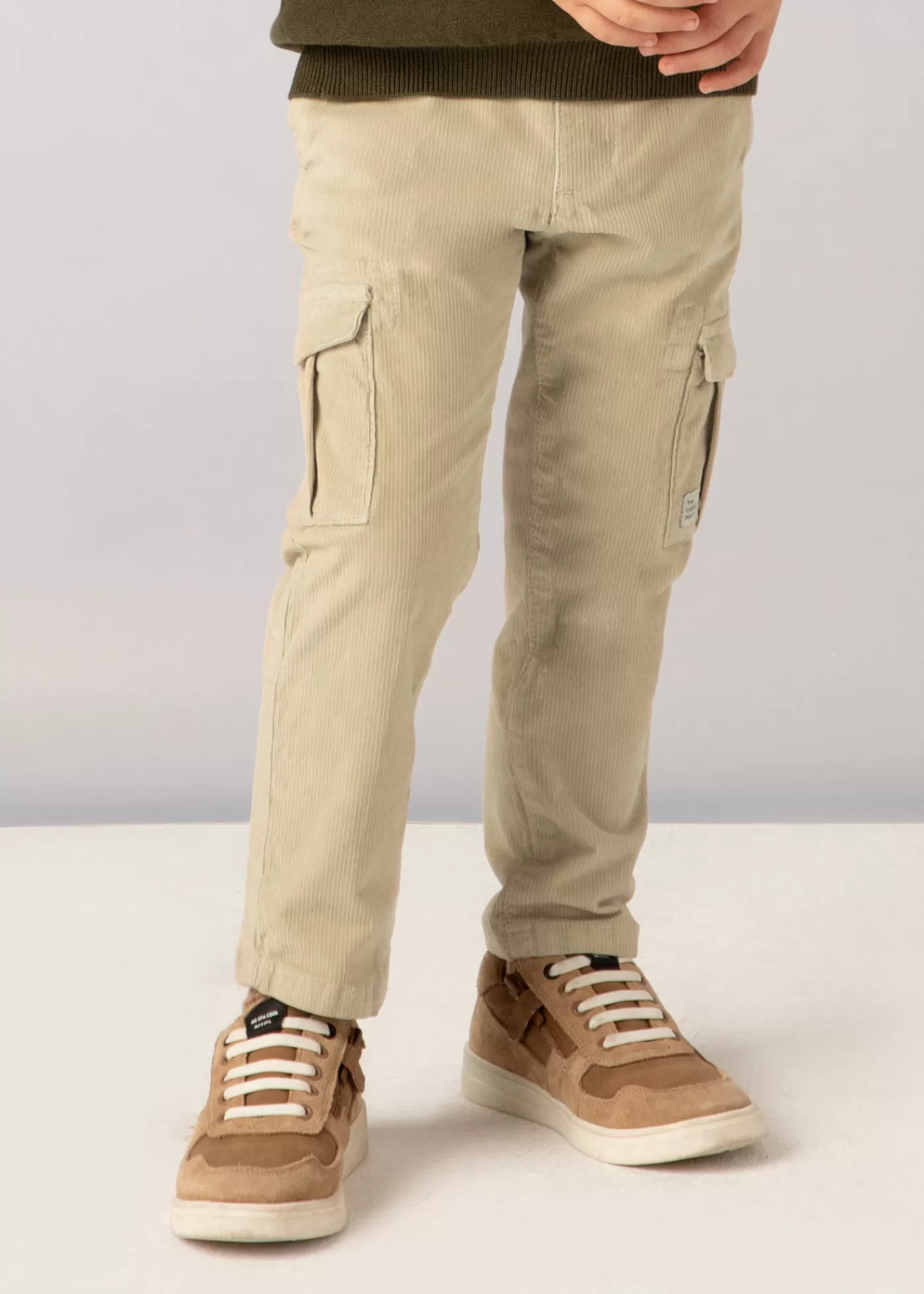 Mayoral Boy Corduroy Cargo Pants Sand Clearance