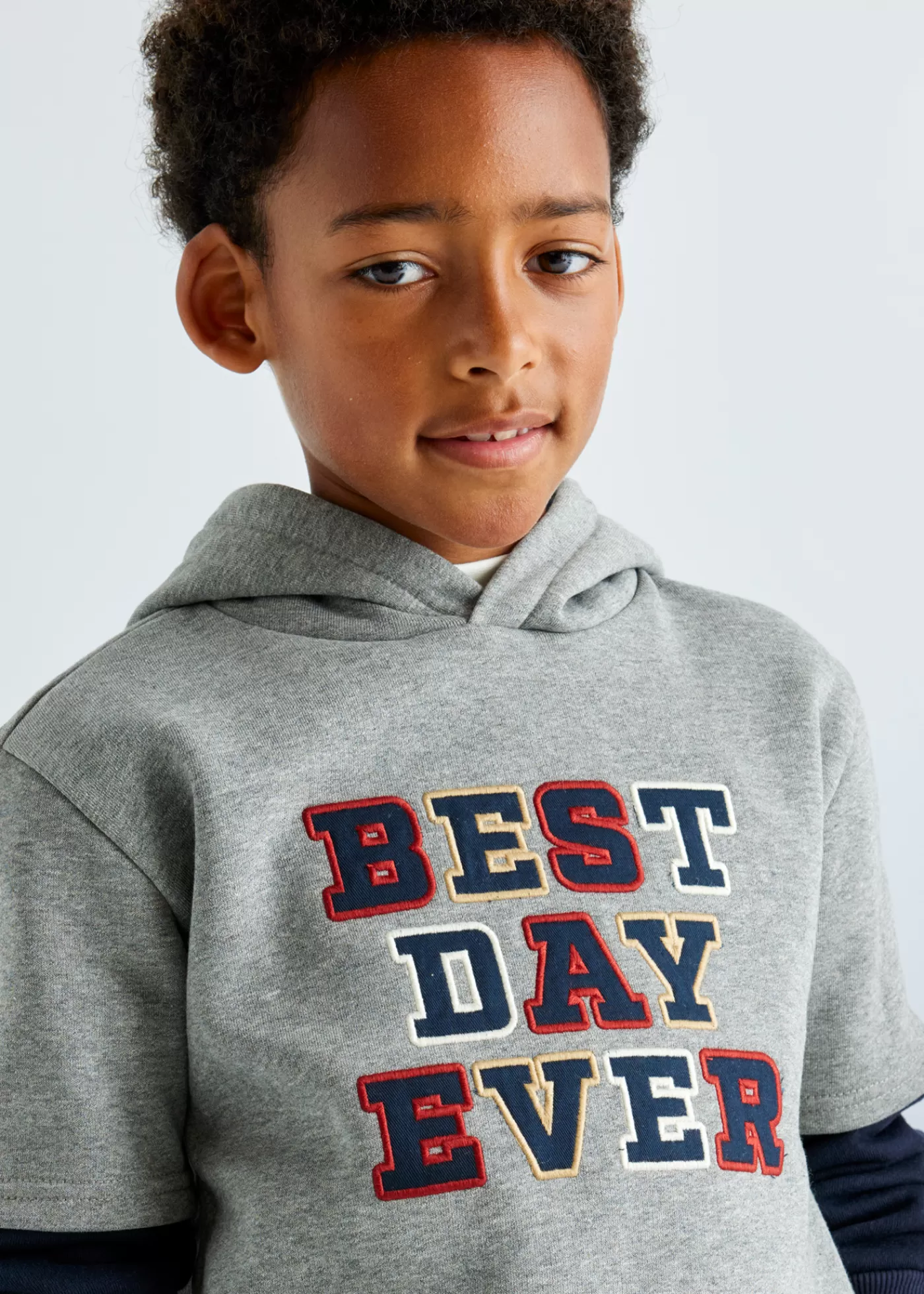 Mayoral Boy Double Sleeved Hoodie Anchorheather Online