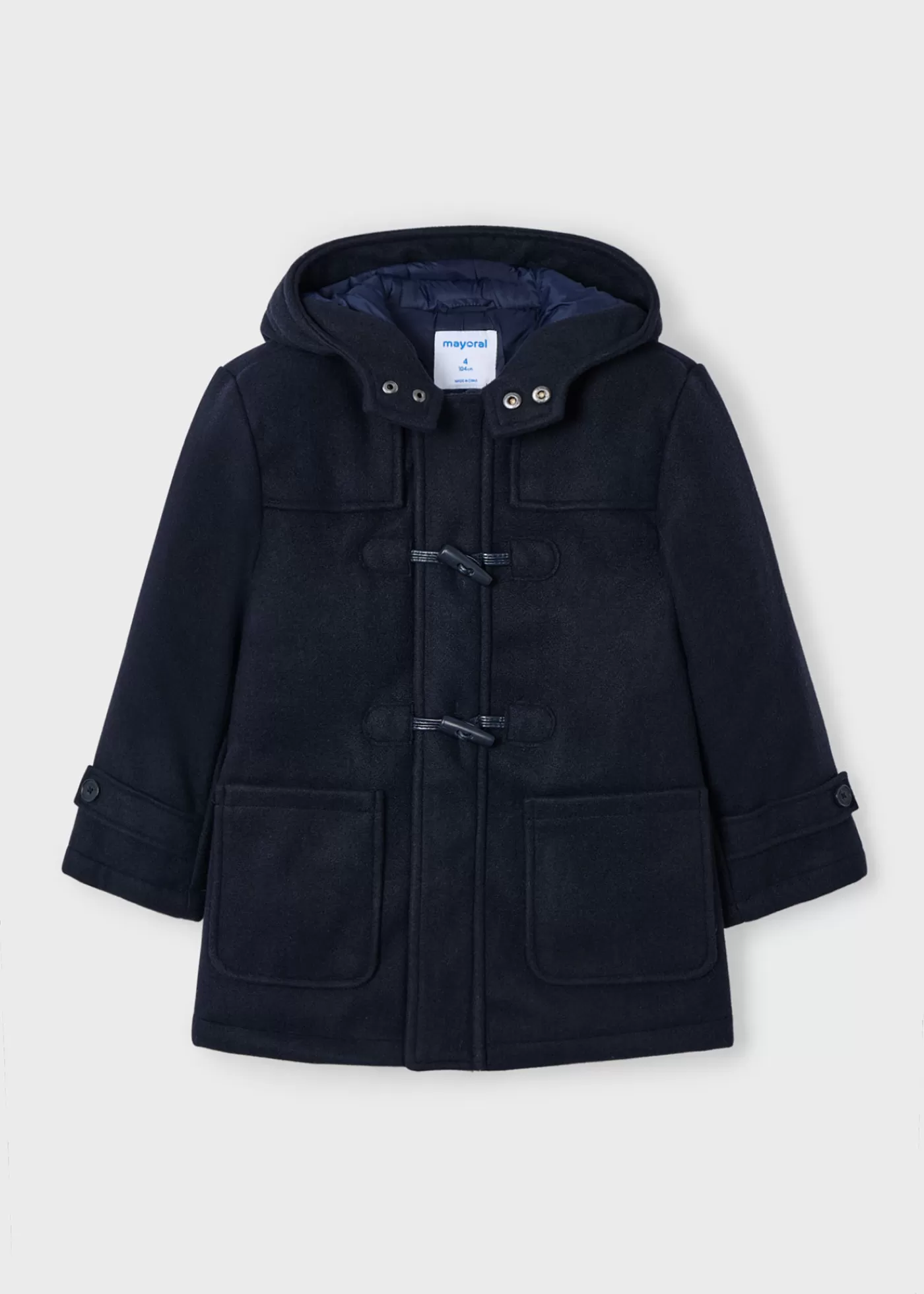 Mayoral Boy Duffle Coat Navyblue Cheap