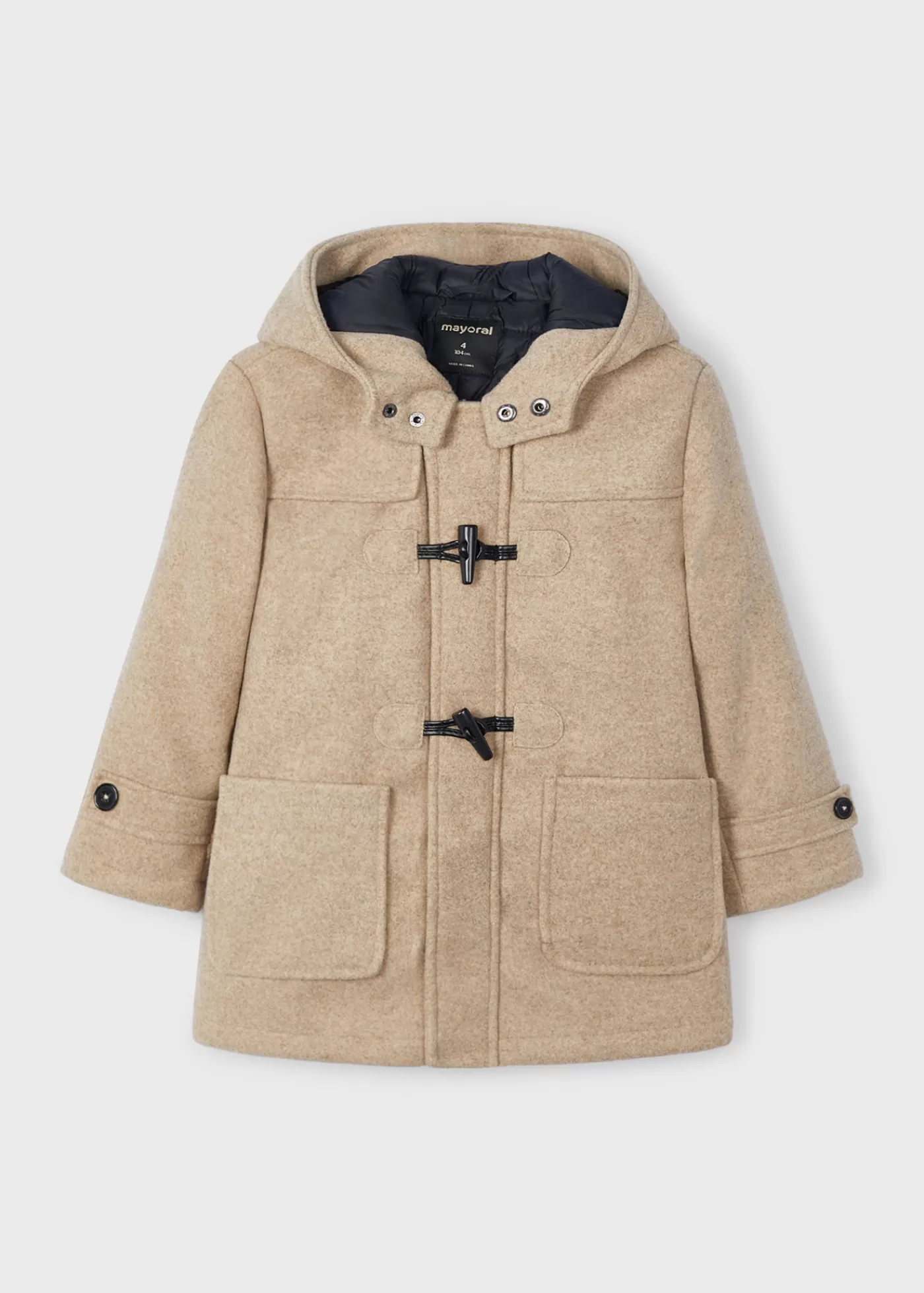 Mayoral Boy Duffle Coat Cinnamon Clearance