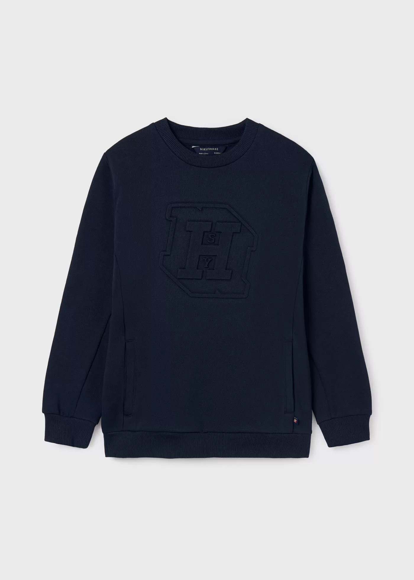 Mayoral Boy Embossed Sweatshirt Navyblue Flash Sale