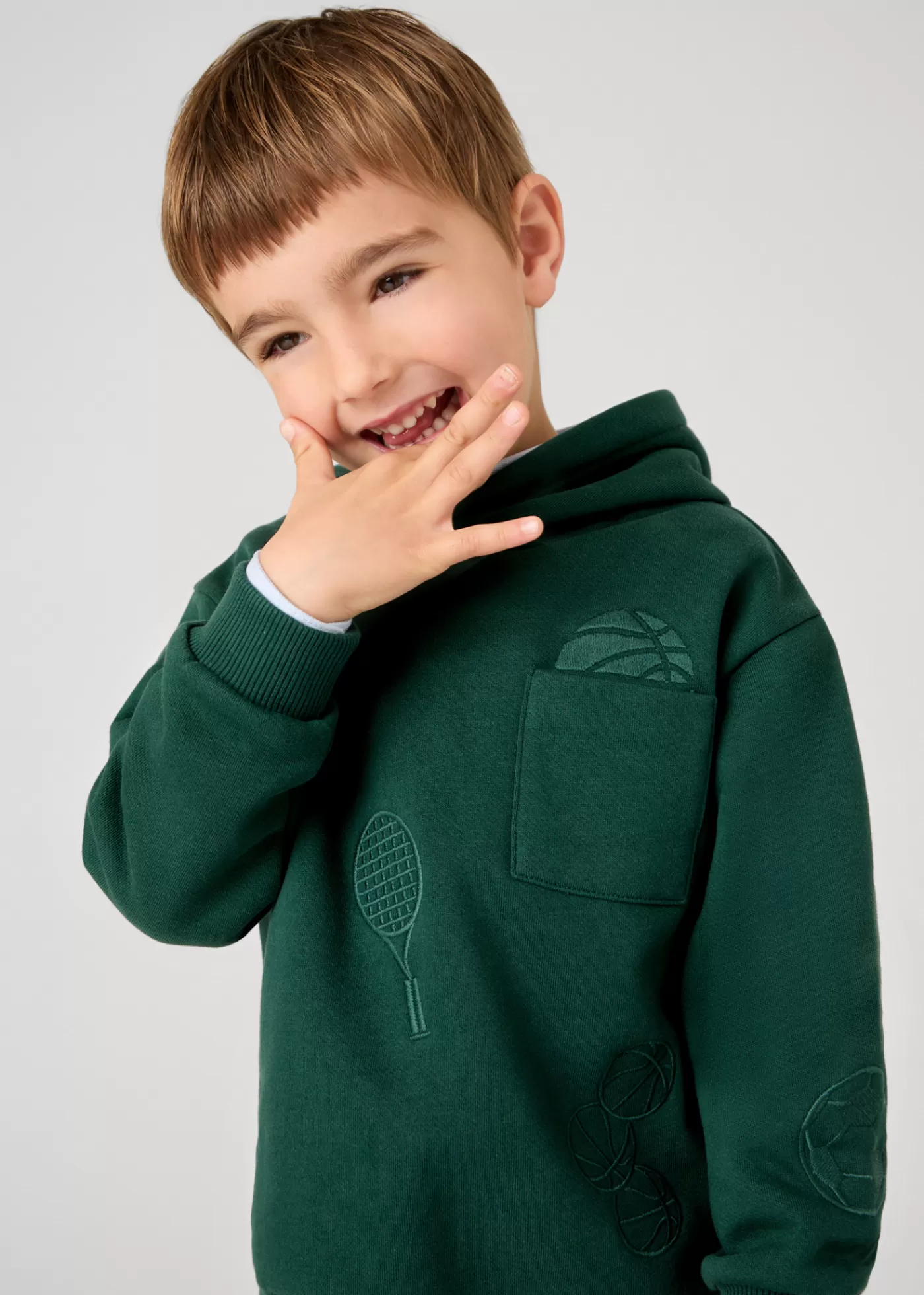 Mayoral Boy Embroidered Hoodie Alpine Fashion