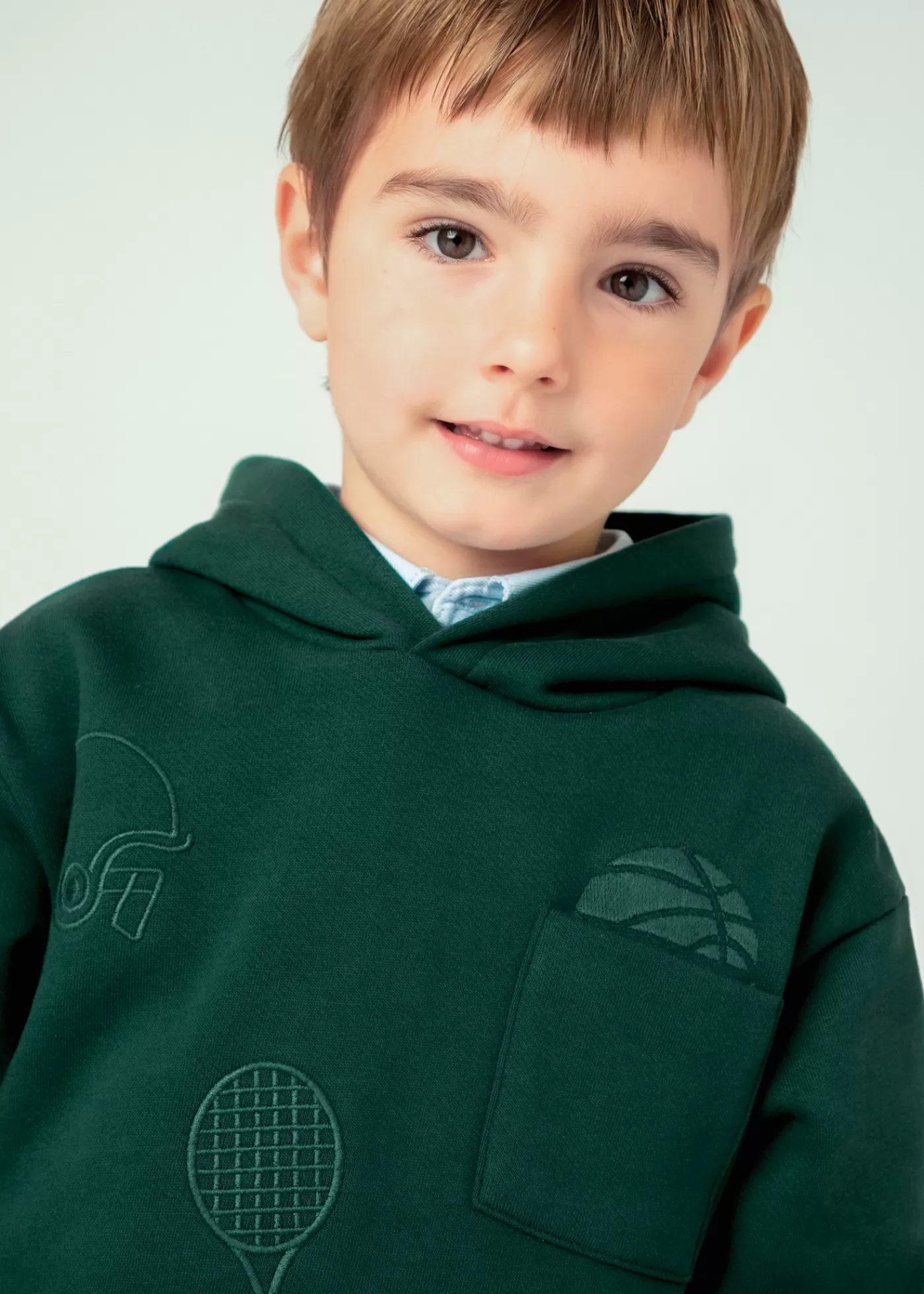 Mayoral Boy Embroidered Hoodie Alpine Fashion