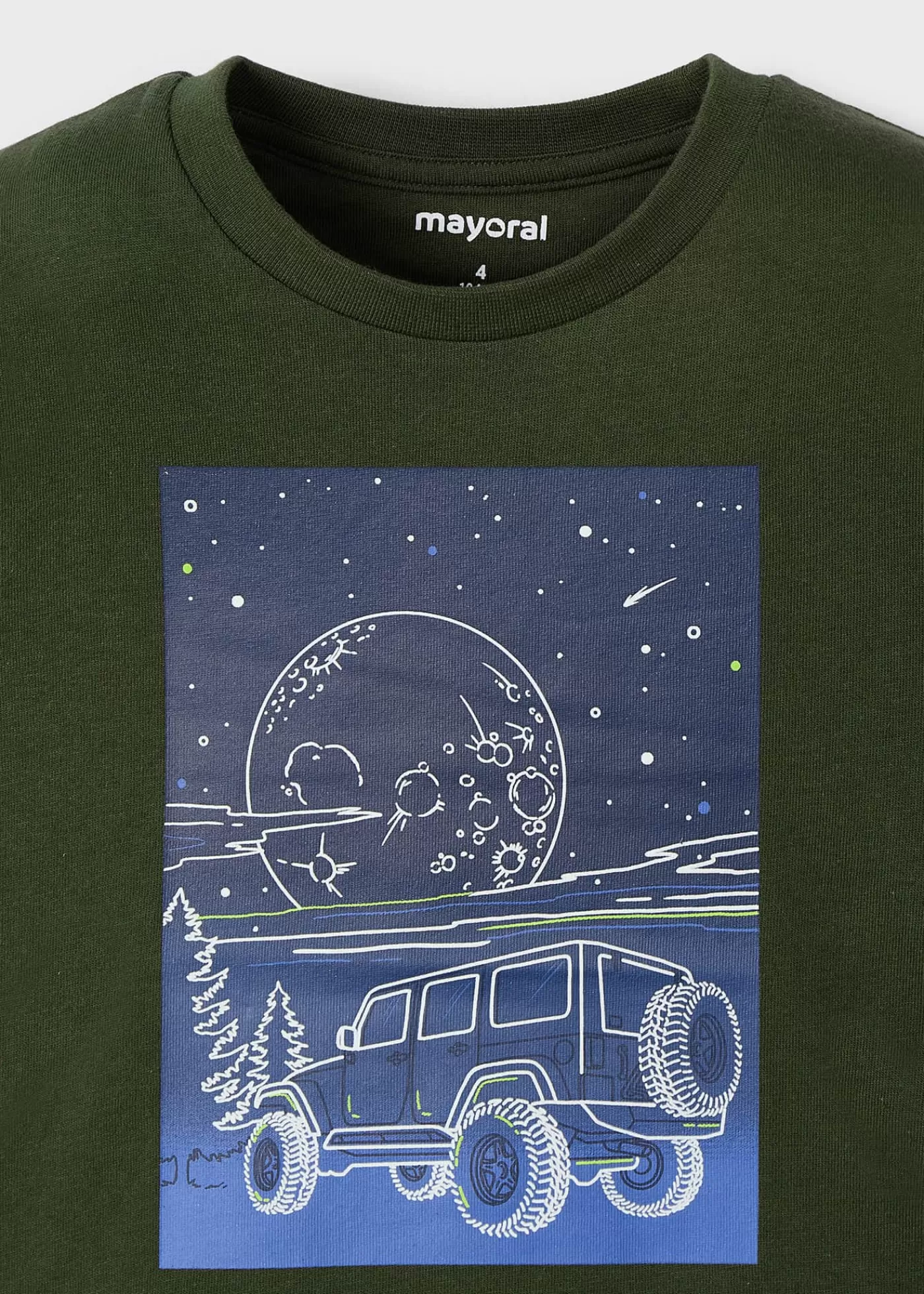 Mayoral Boy Glow in the Dark Print T-Shirt Moss Shop