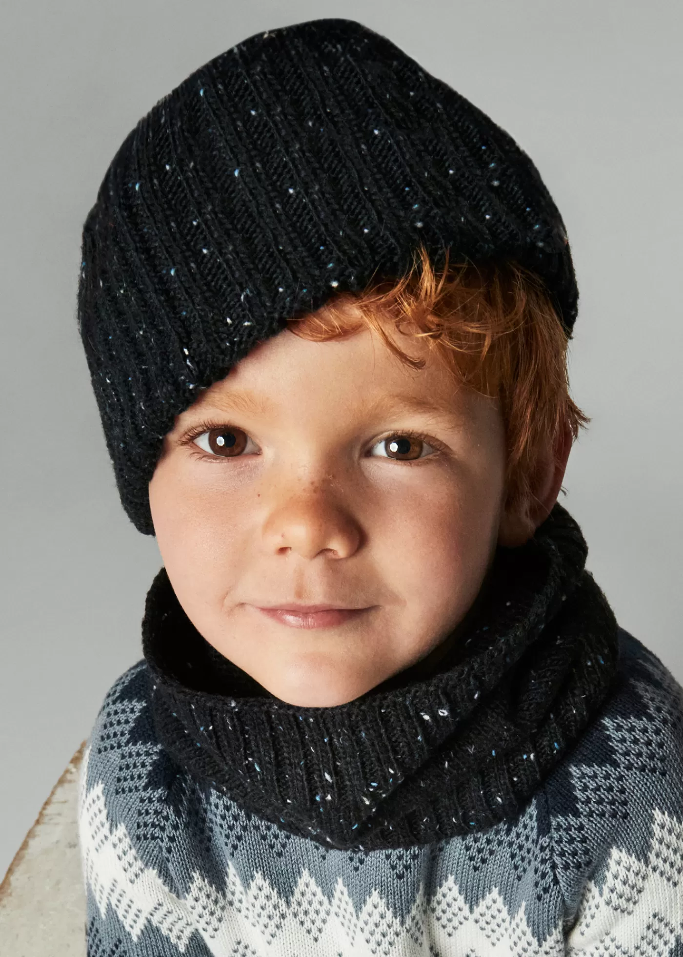 Mayoral Boy Hat and Neck Warmer Bluetweed Online