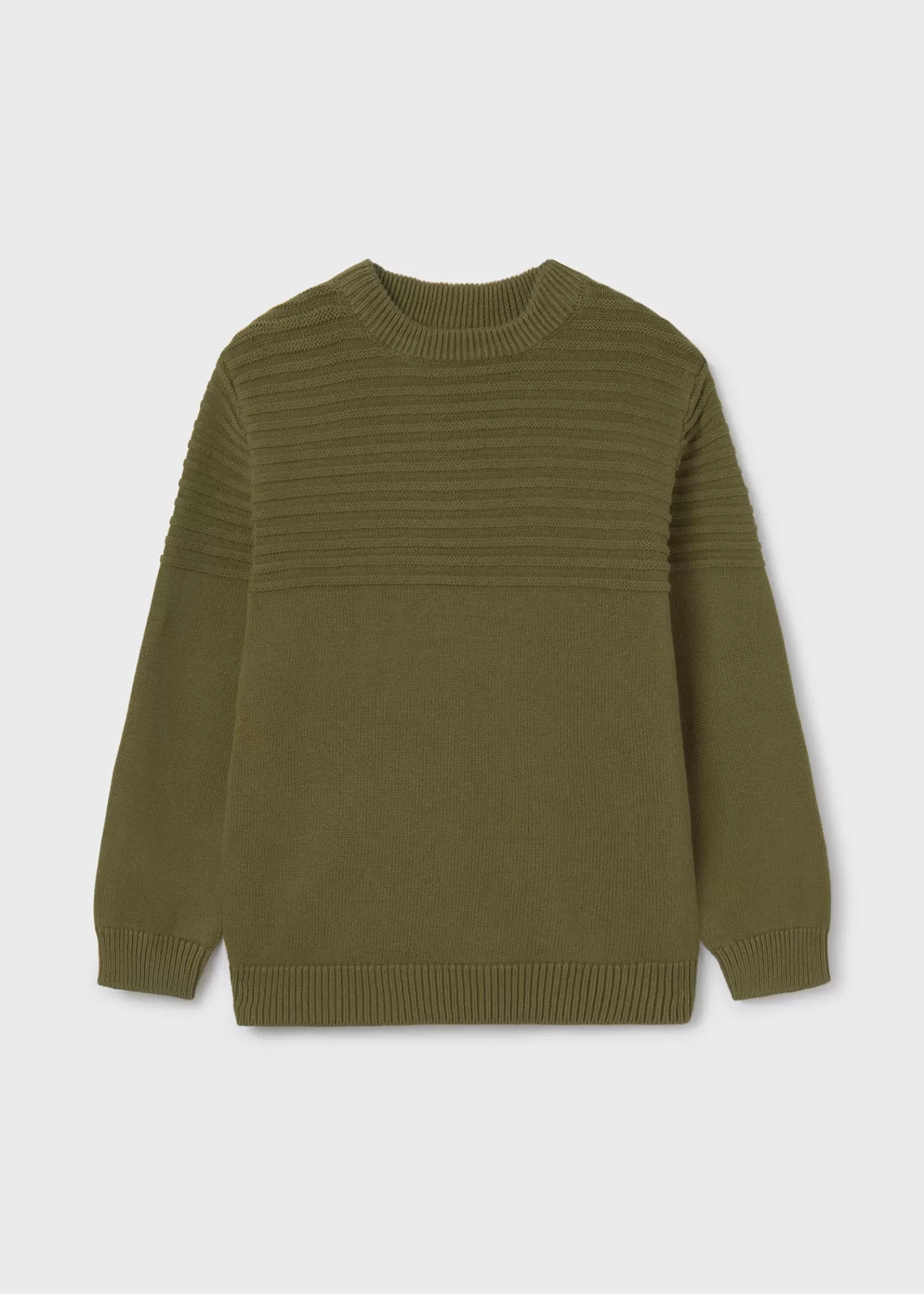 Mayoral Boy Jacquard Sweater Khaki Flash Sale