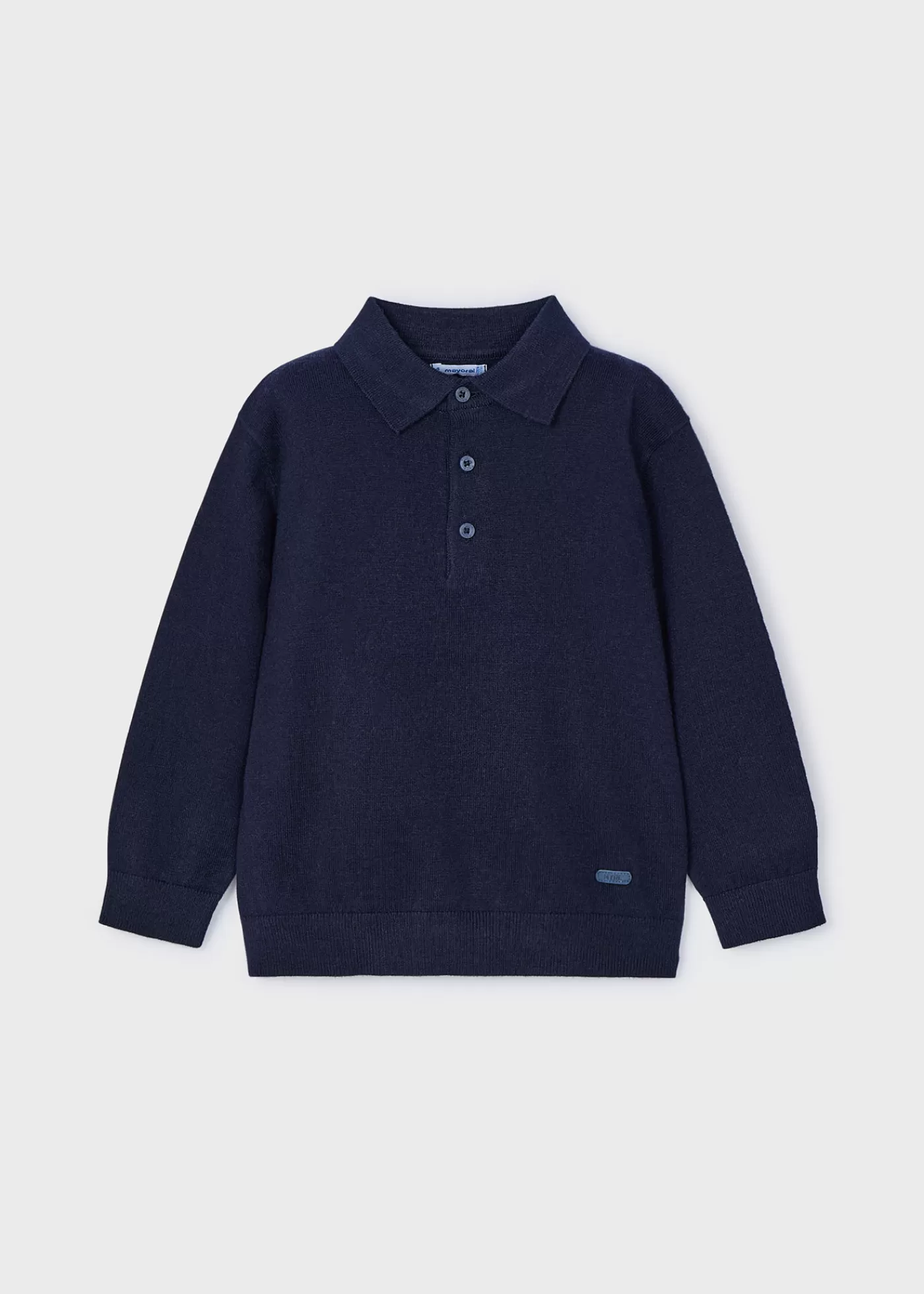 Mayoral Boy Knit Polo Shirt Navyblue Fashion