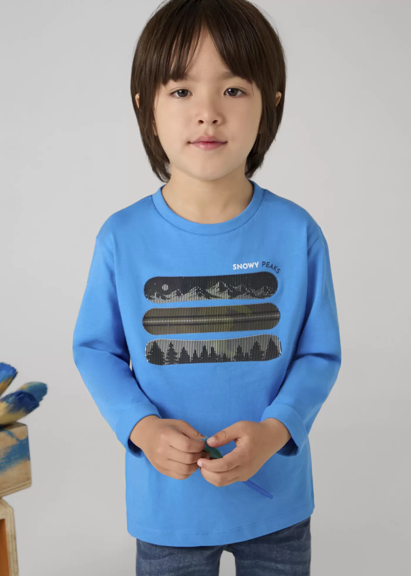 Mayoral Boy Lenticular Print T-Shirt Cerulean Best