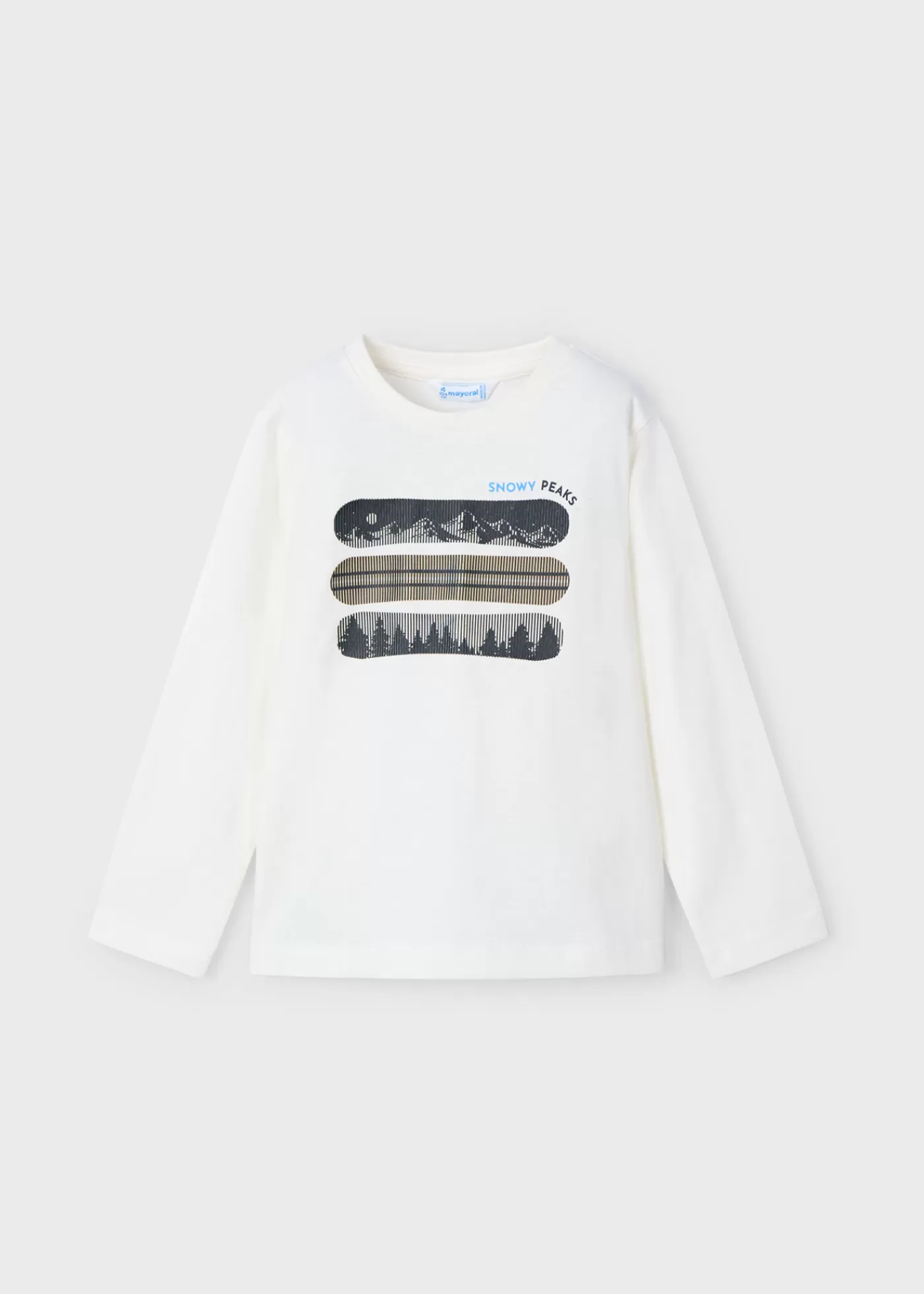 Mayoral Boy Lenticular Print T-Shirt Cream Shop