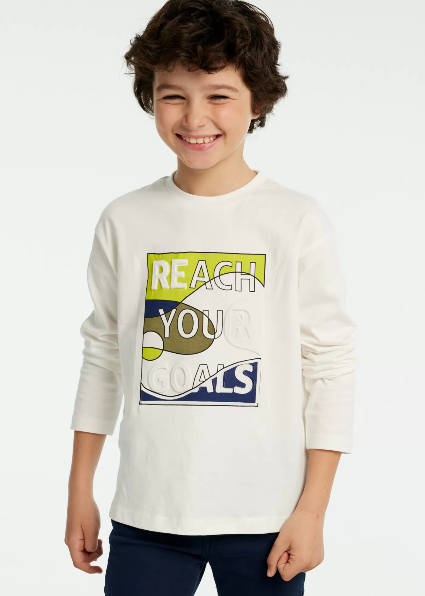 Mayoral Boy Print T-Shirt Lime Best Sale