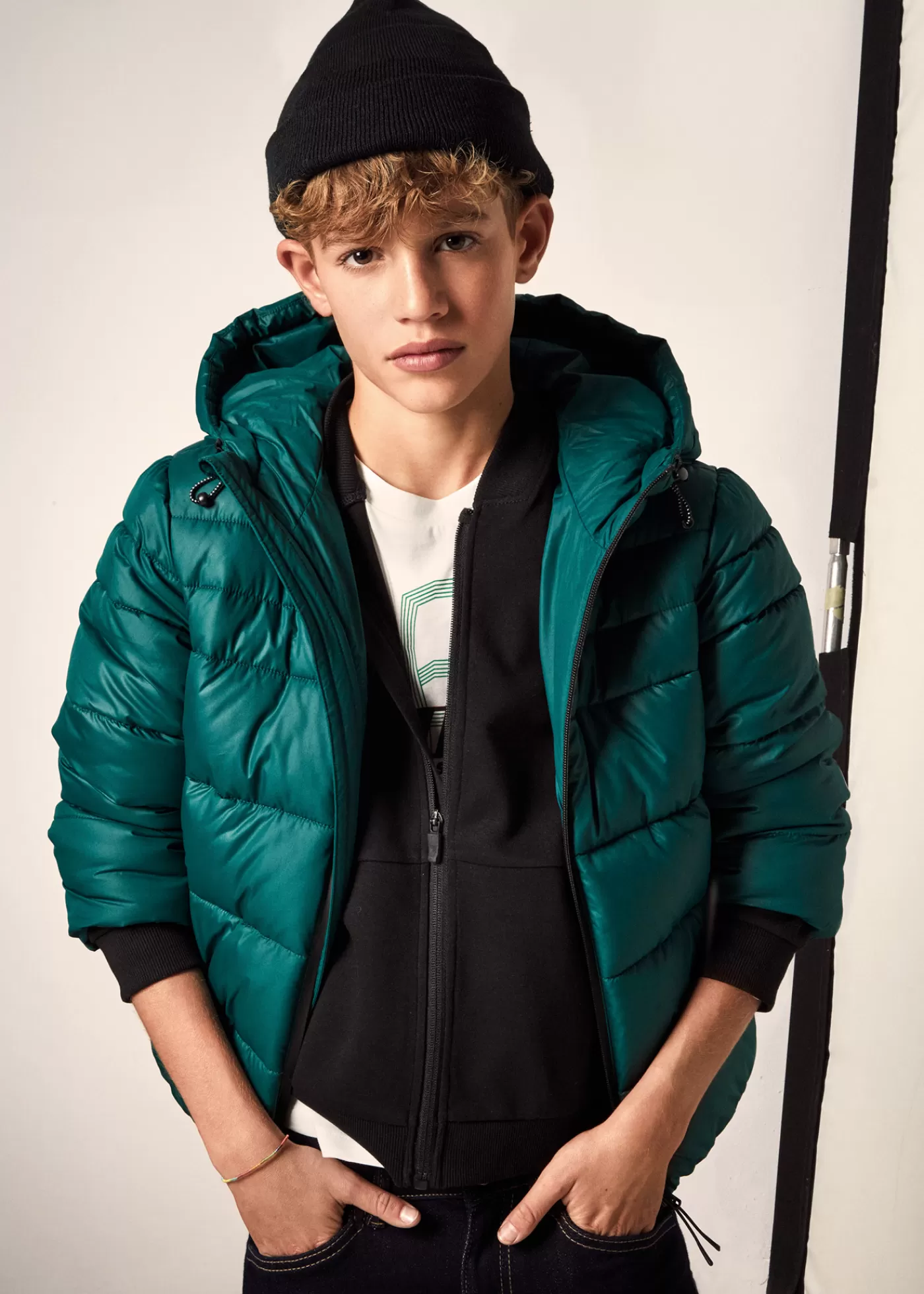 Mayoral Boy Puffer Jacket with Reflective Details Botanic Store