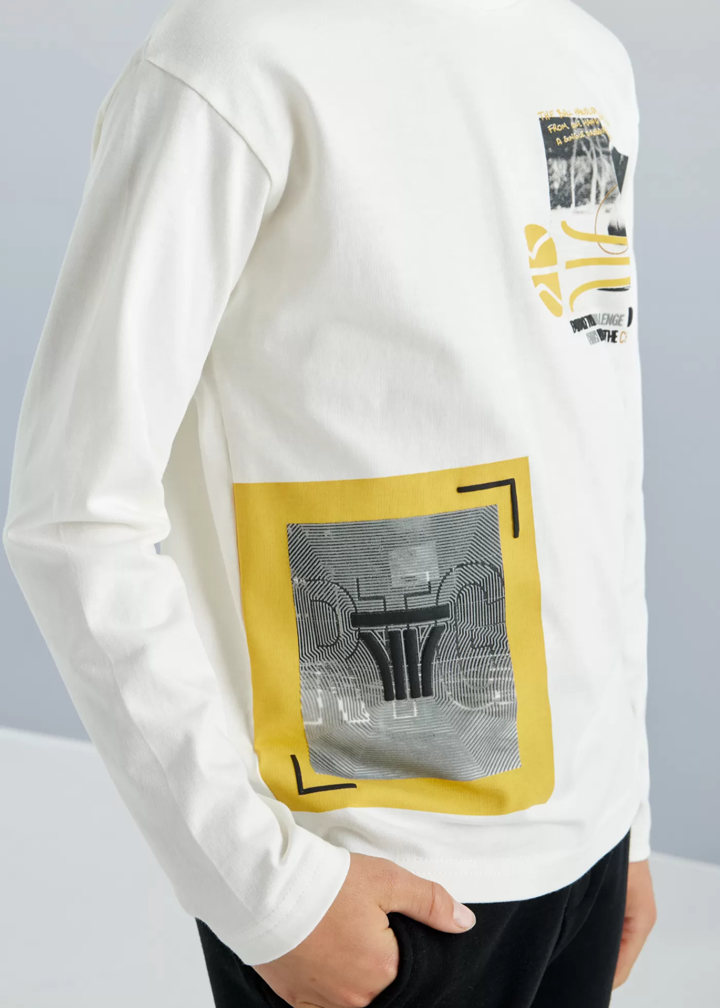 Mayoral Boy Reflective Detail T-shirt Sulphur Shop