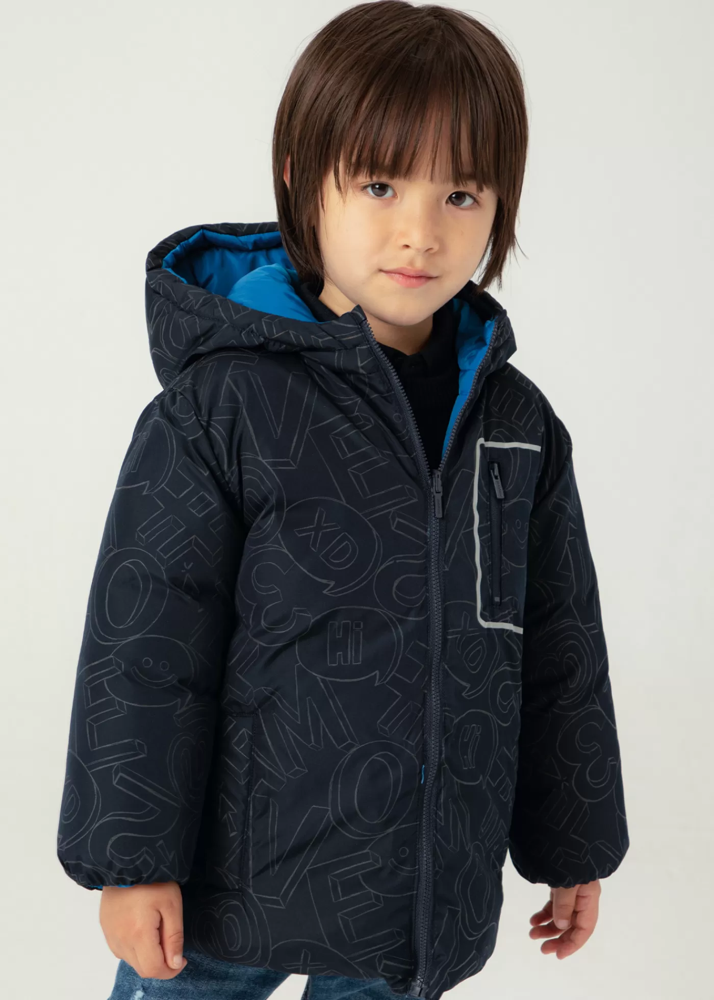 Mayoral Boy Reversible Puffer Jacket DarkCerulean Best