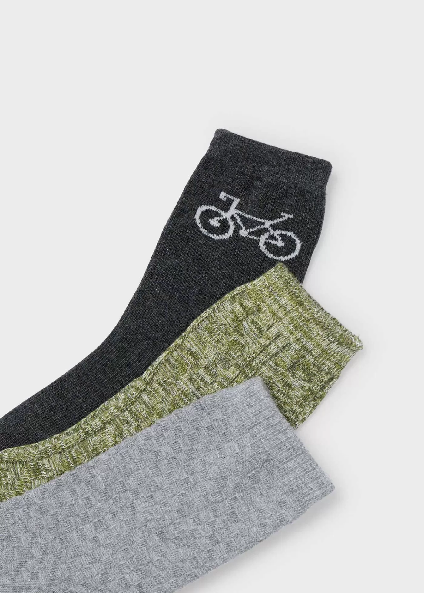 Mayoral Boy Set of 3 Structured Socks Moss Cheap