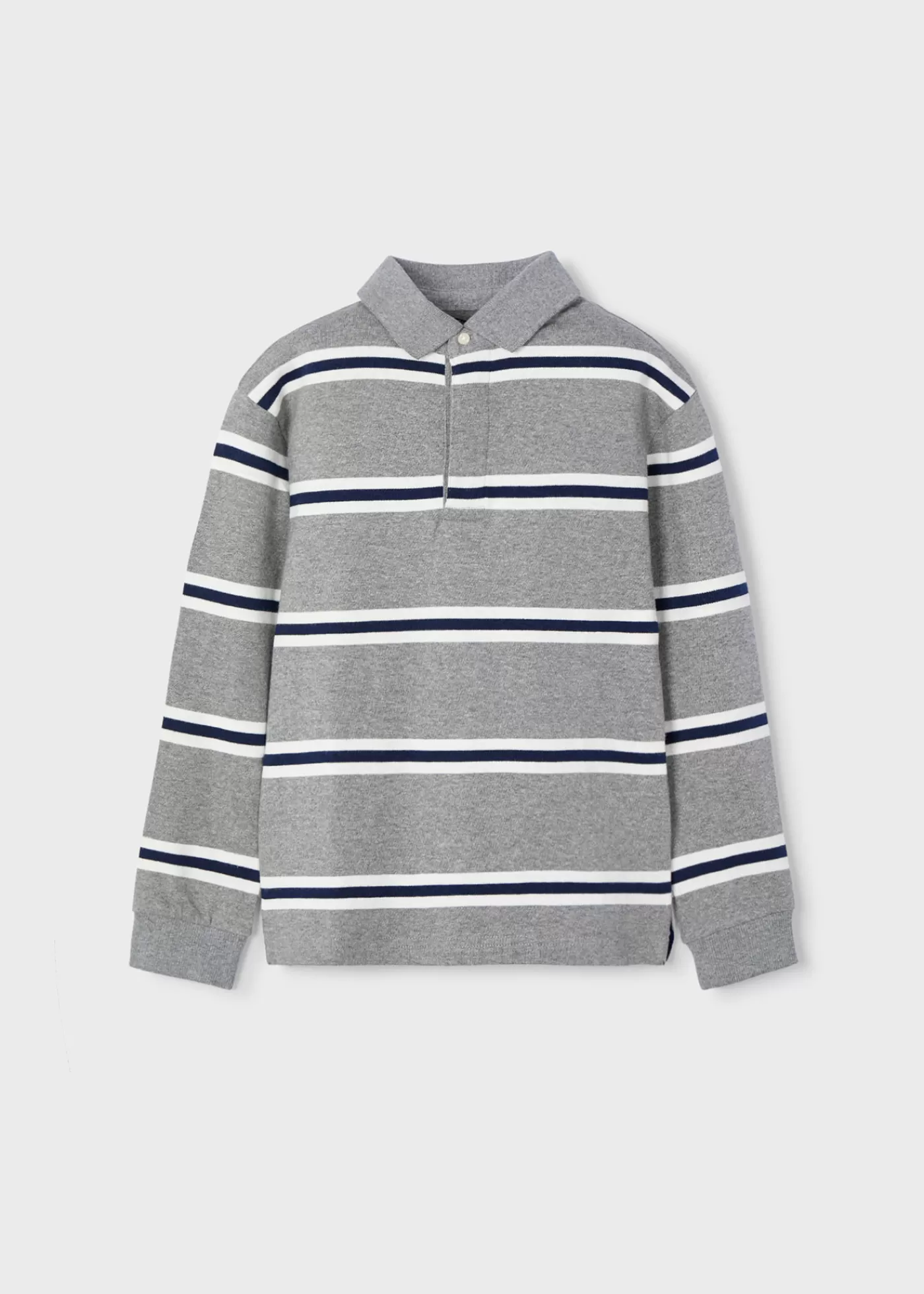 Mayoral Boy Striped Polo Shirt Anchorheather New