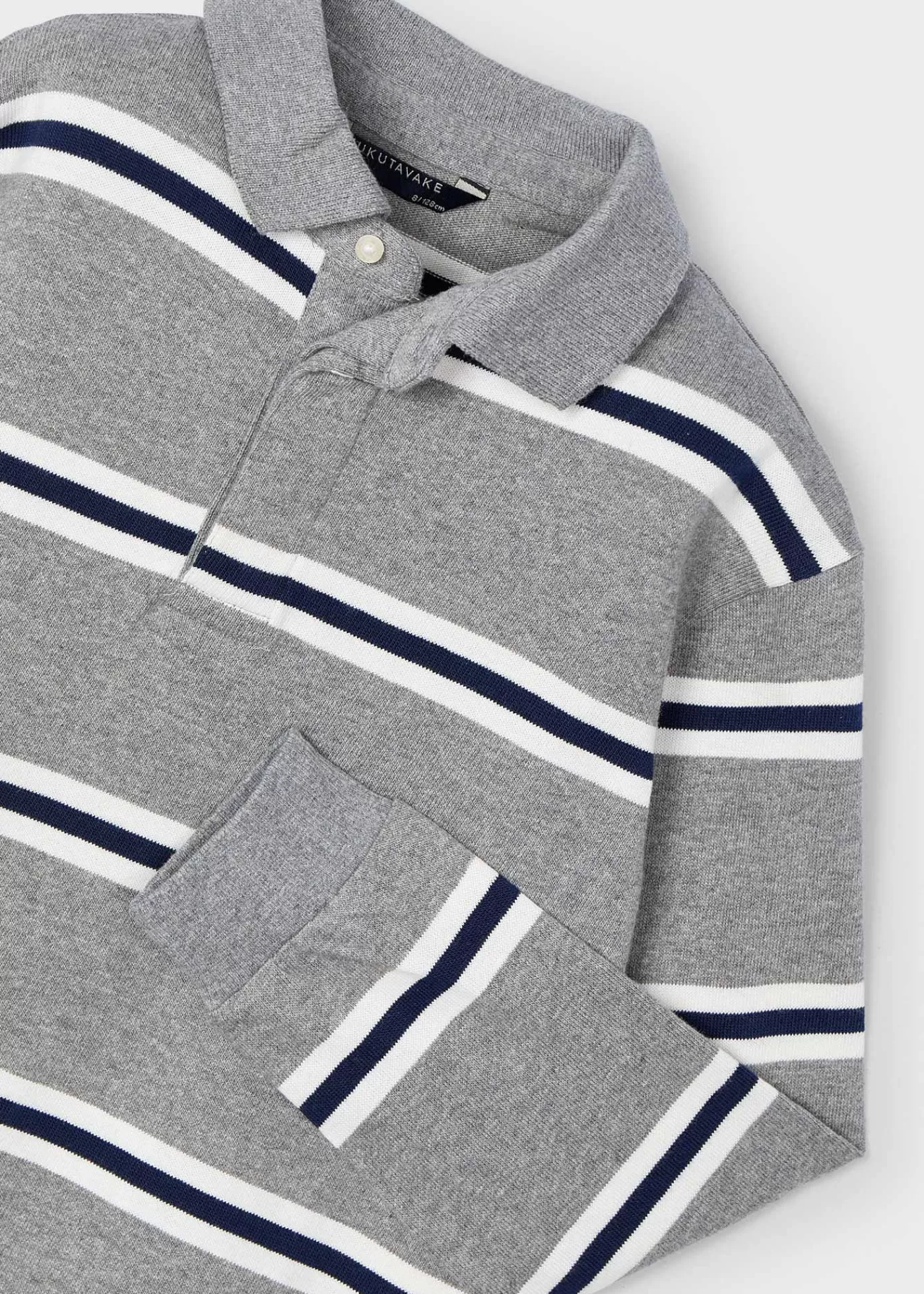 Mayoral Boy Striped Polo Shirt Anchorheather New