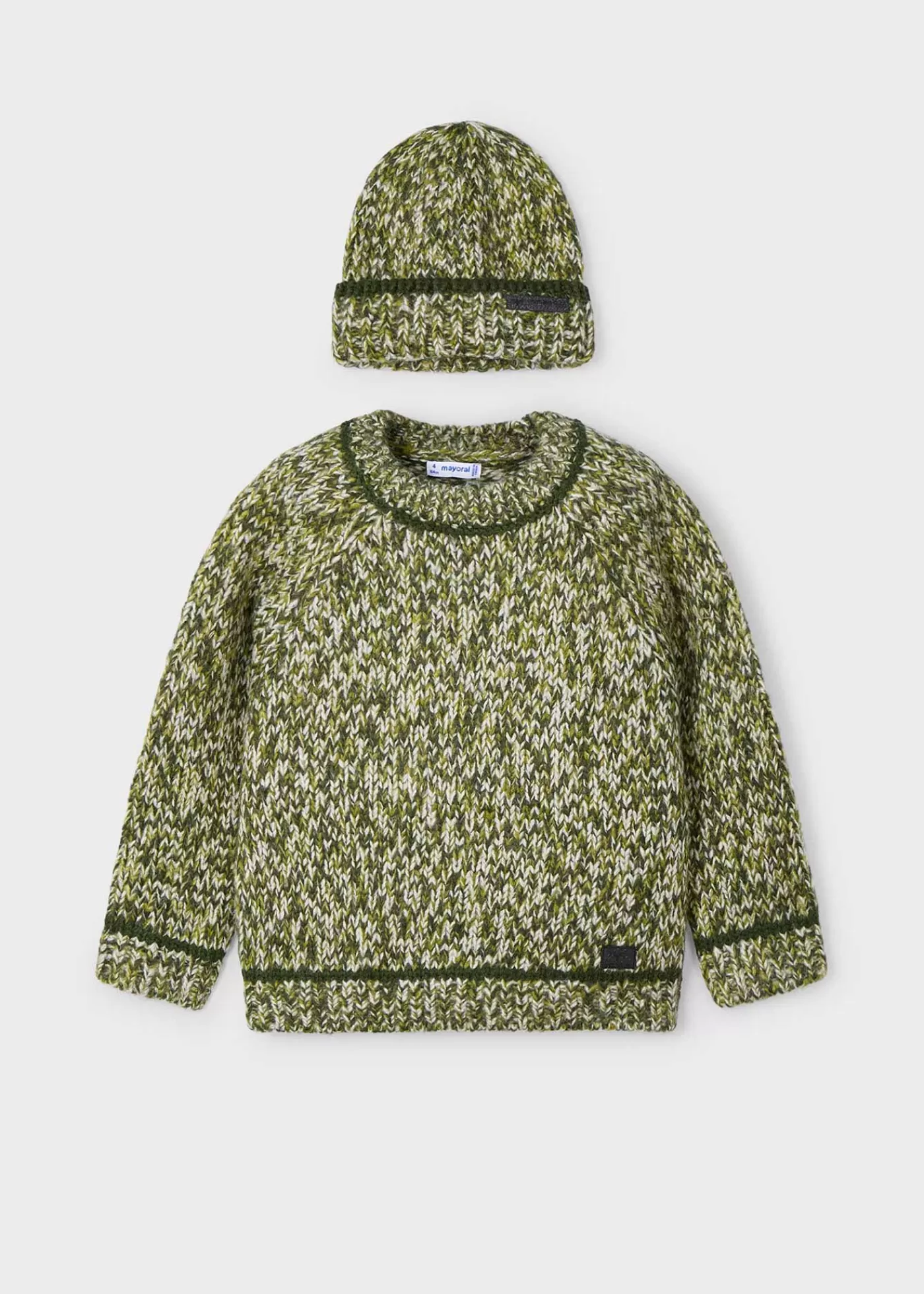 Mayoral Boy Sweater with Beanie Moss Fashion