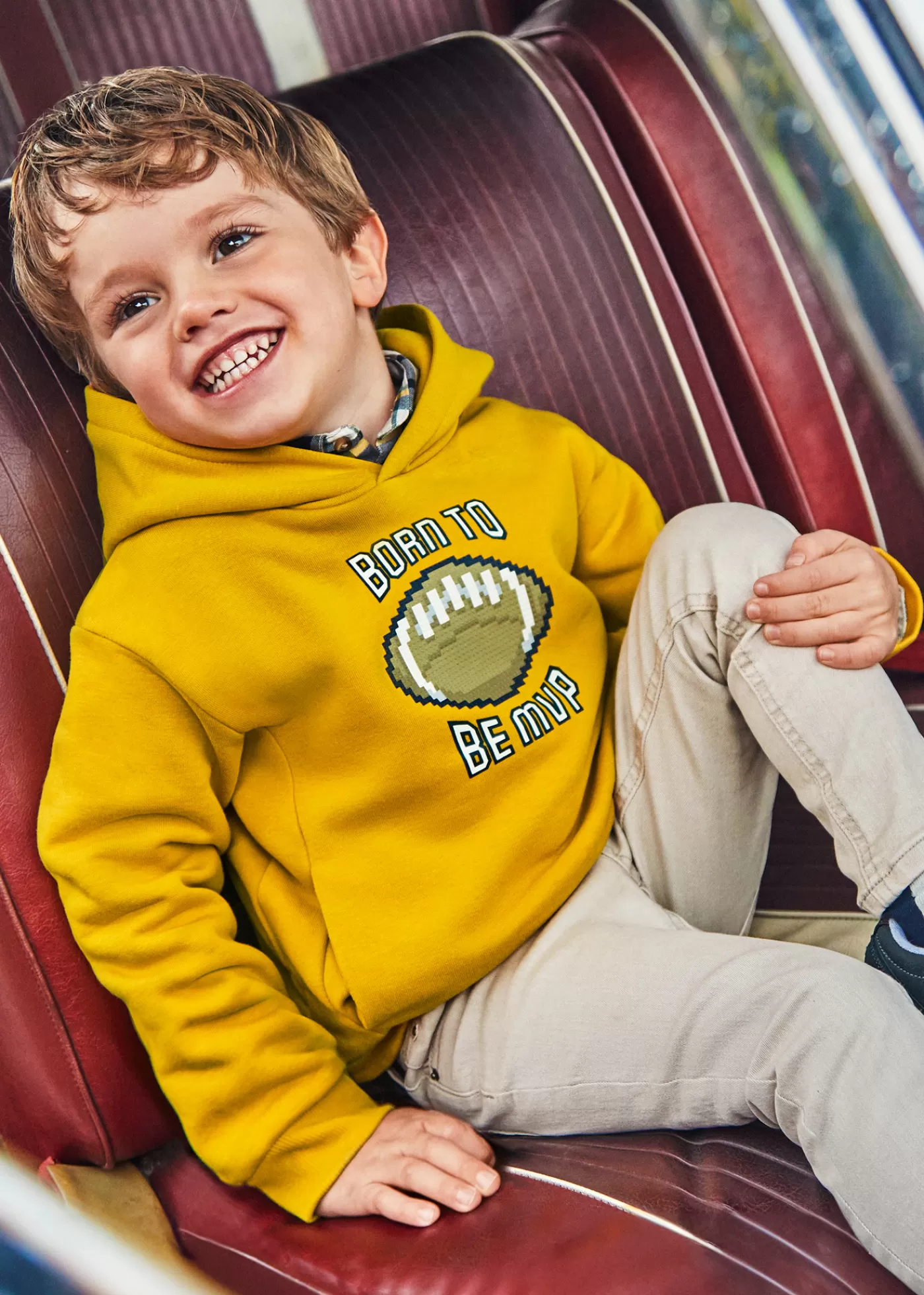 Mayoral Boy Sweatshirt with Rubber-Print Pollen Hot