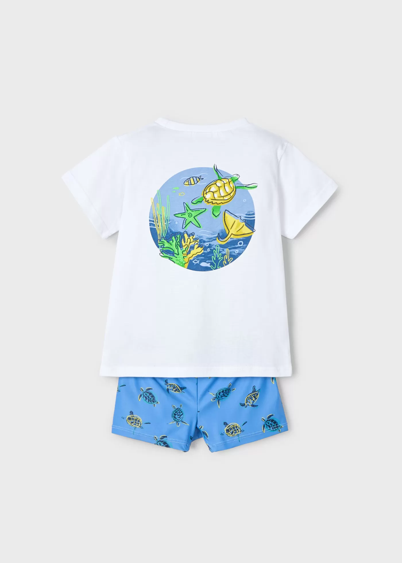 Mayoral Boy Swim Trunks and Sun Protection Shirt Set Capri Cheap