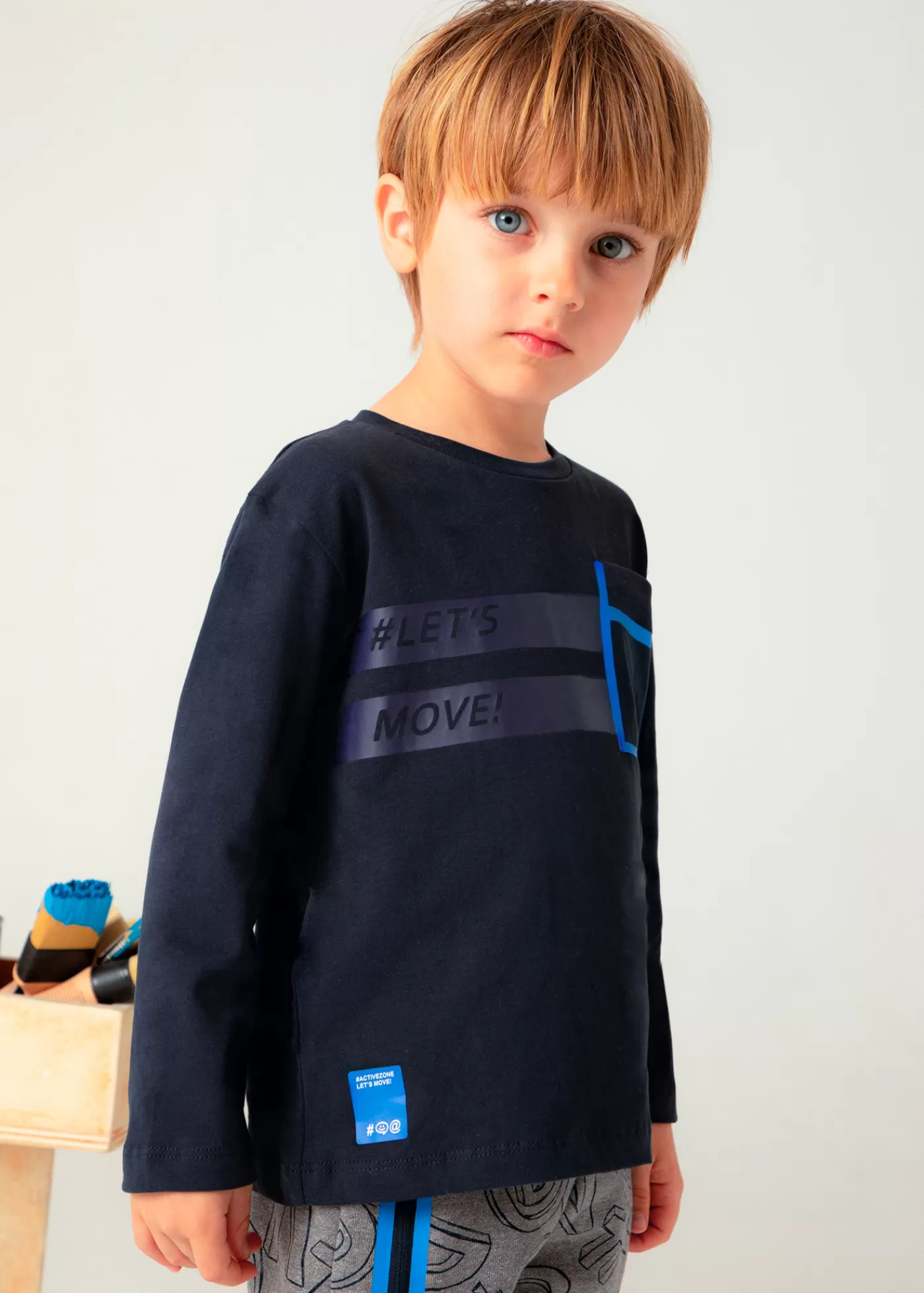 Mayoral Boy T-Shirt with Pocket Navy Shop