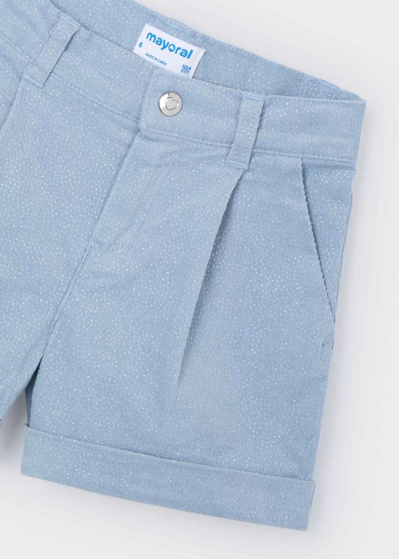 Mayoral Corduroy shorts girls Skyblue New