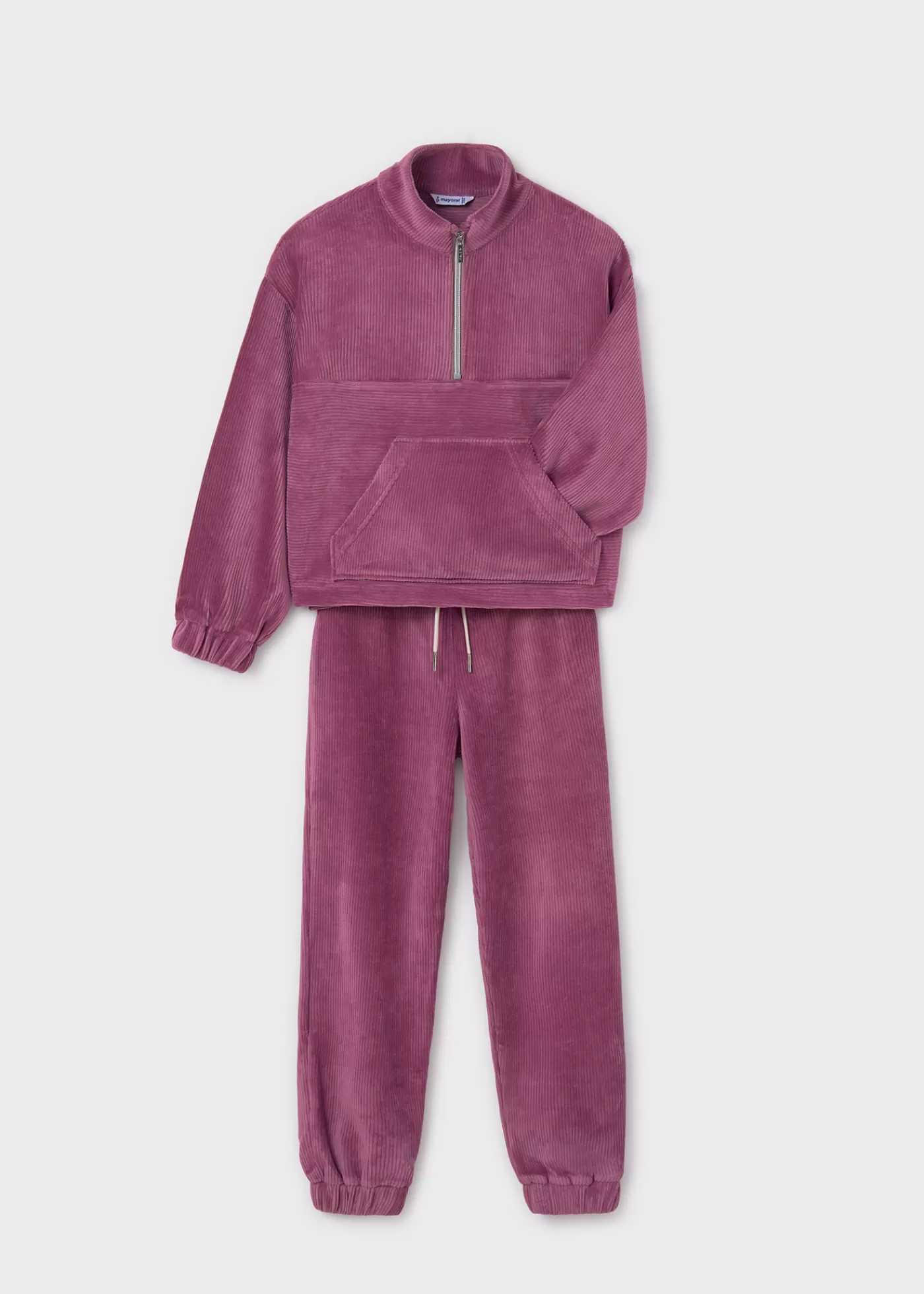 Mayoral Girl 2 Piece Corduroy Tracksuit Mauve Shop