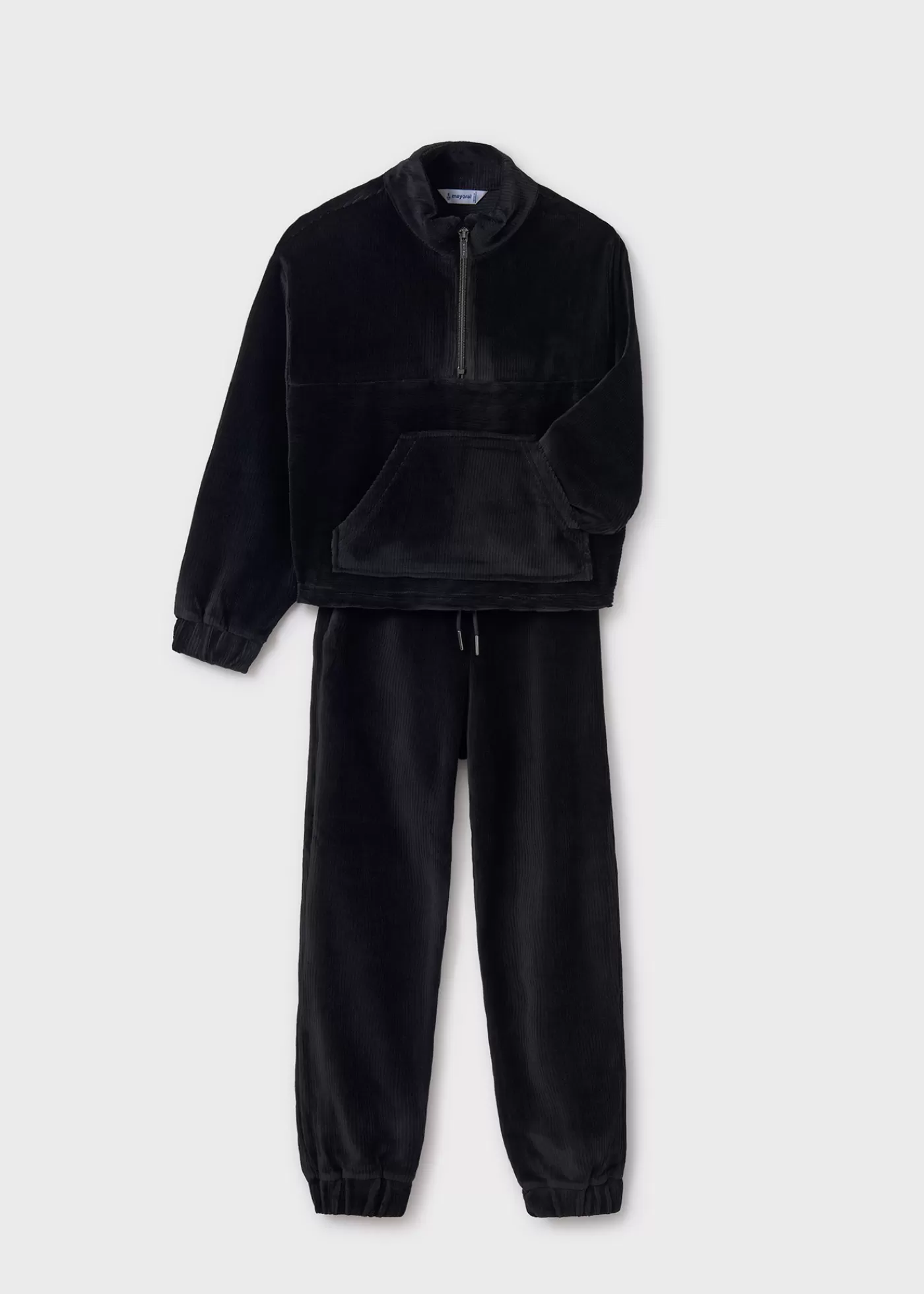 Mayoral Girl 2 Piece Corduroy Tracksuit Black Sale