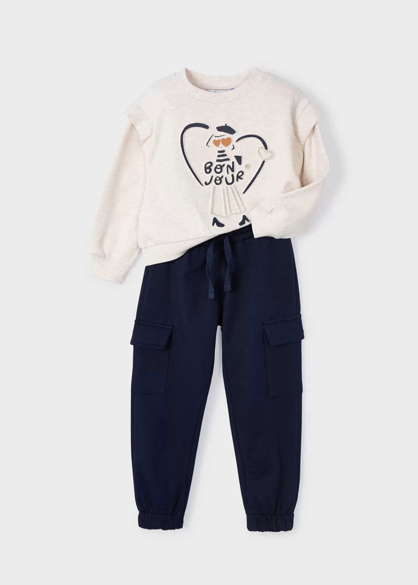 Mayoral Girl 2 Piece Heart Tracksuit Navyblue Sale