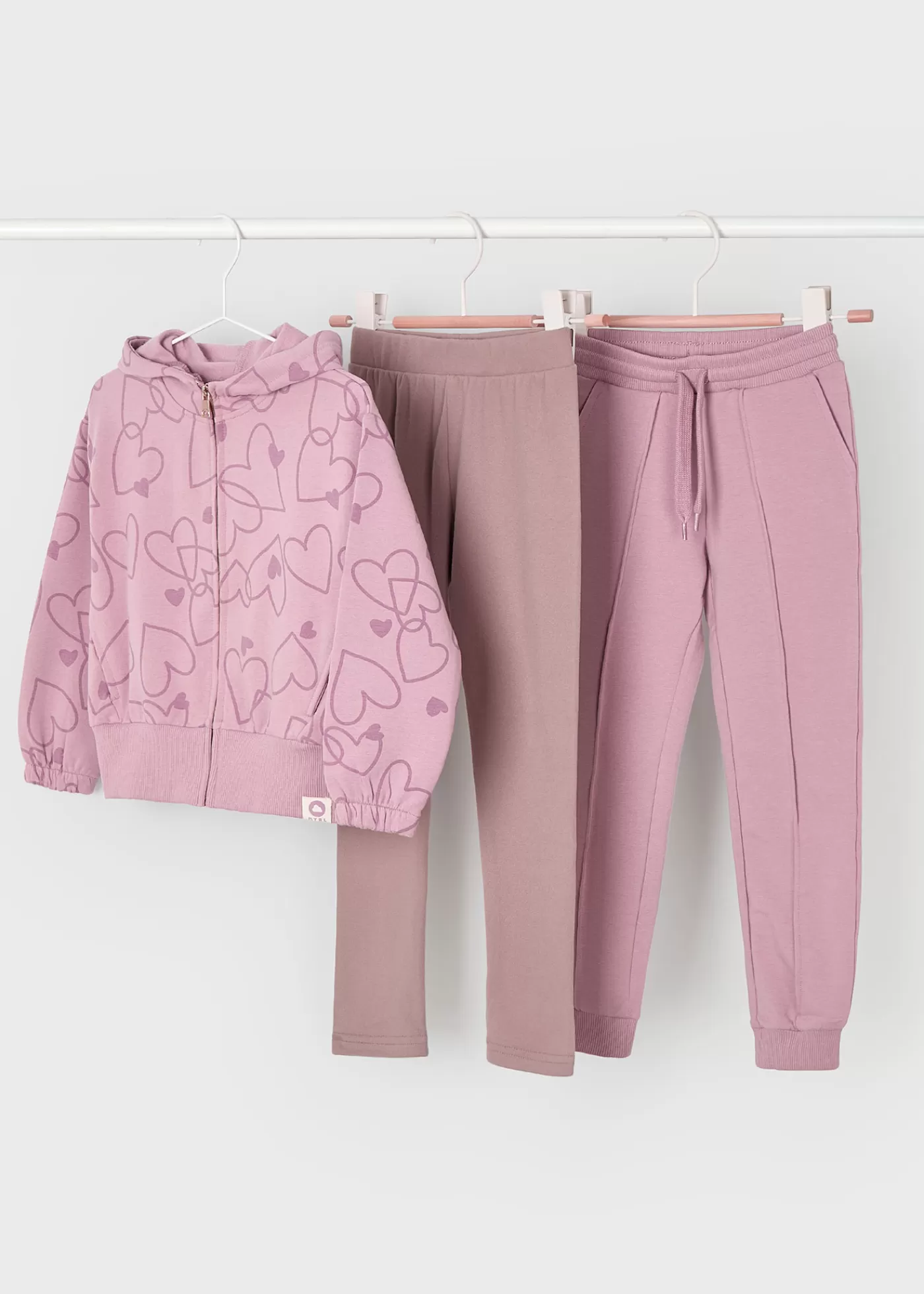 Mayoral Girl 3 Piece Heart Tracksuit Rosy Cheap