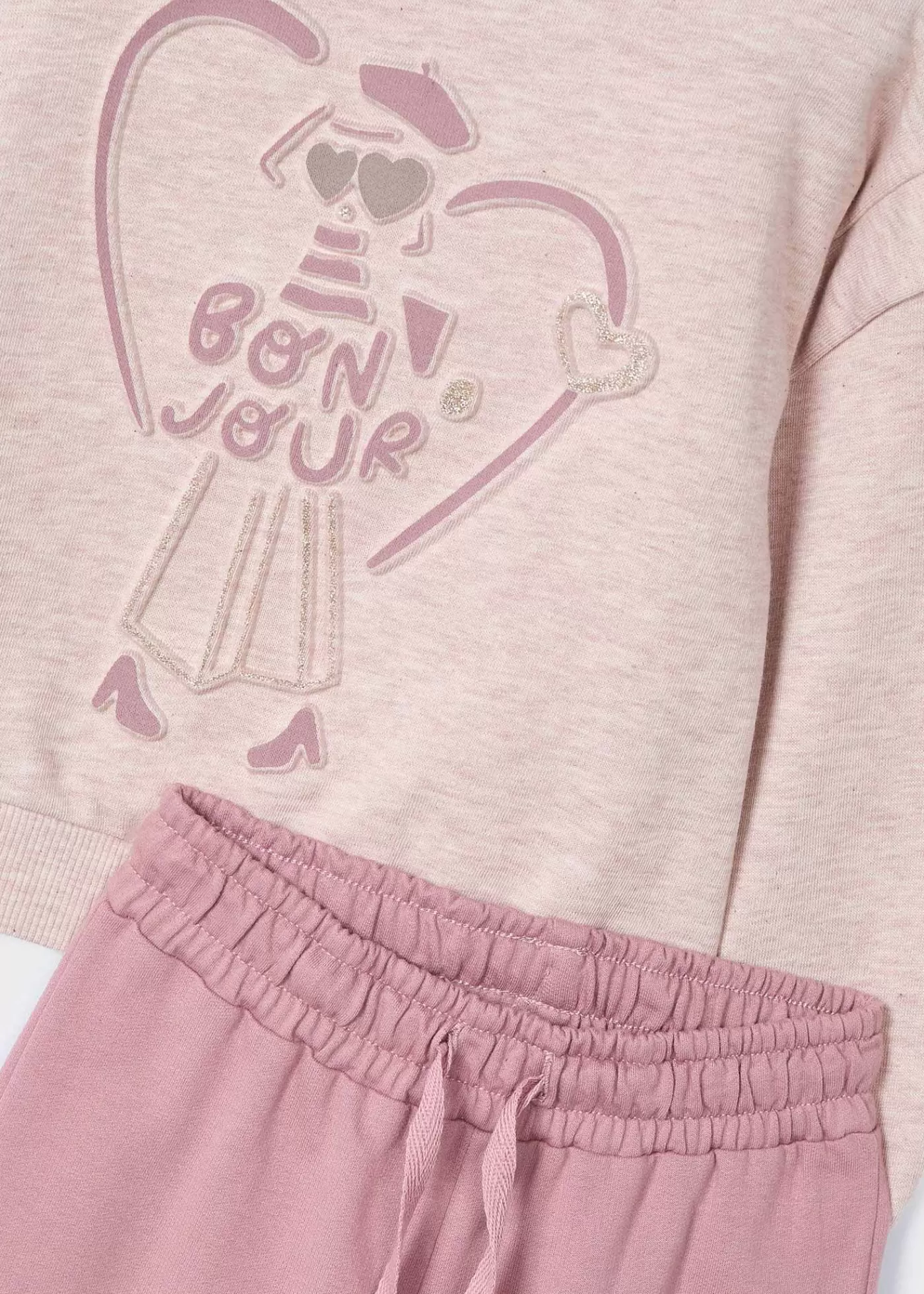 Mayoral Girl 2 Piece Heart Tracksuit Rosy Best