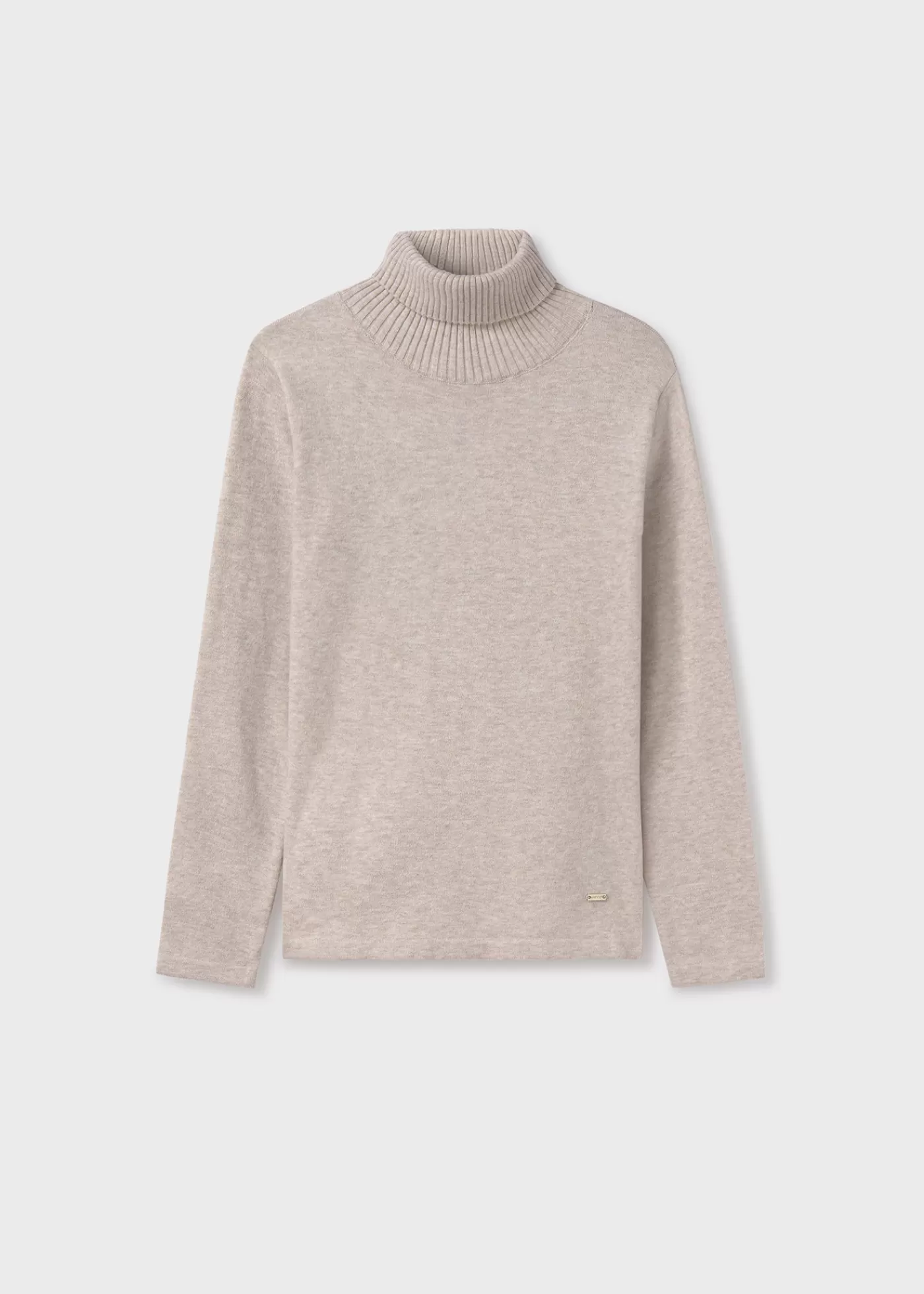 Mayoral Girl Basic Turtleneck Sweater Stone Outlet