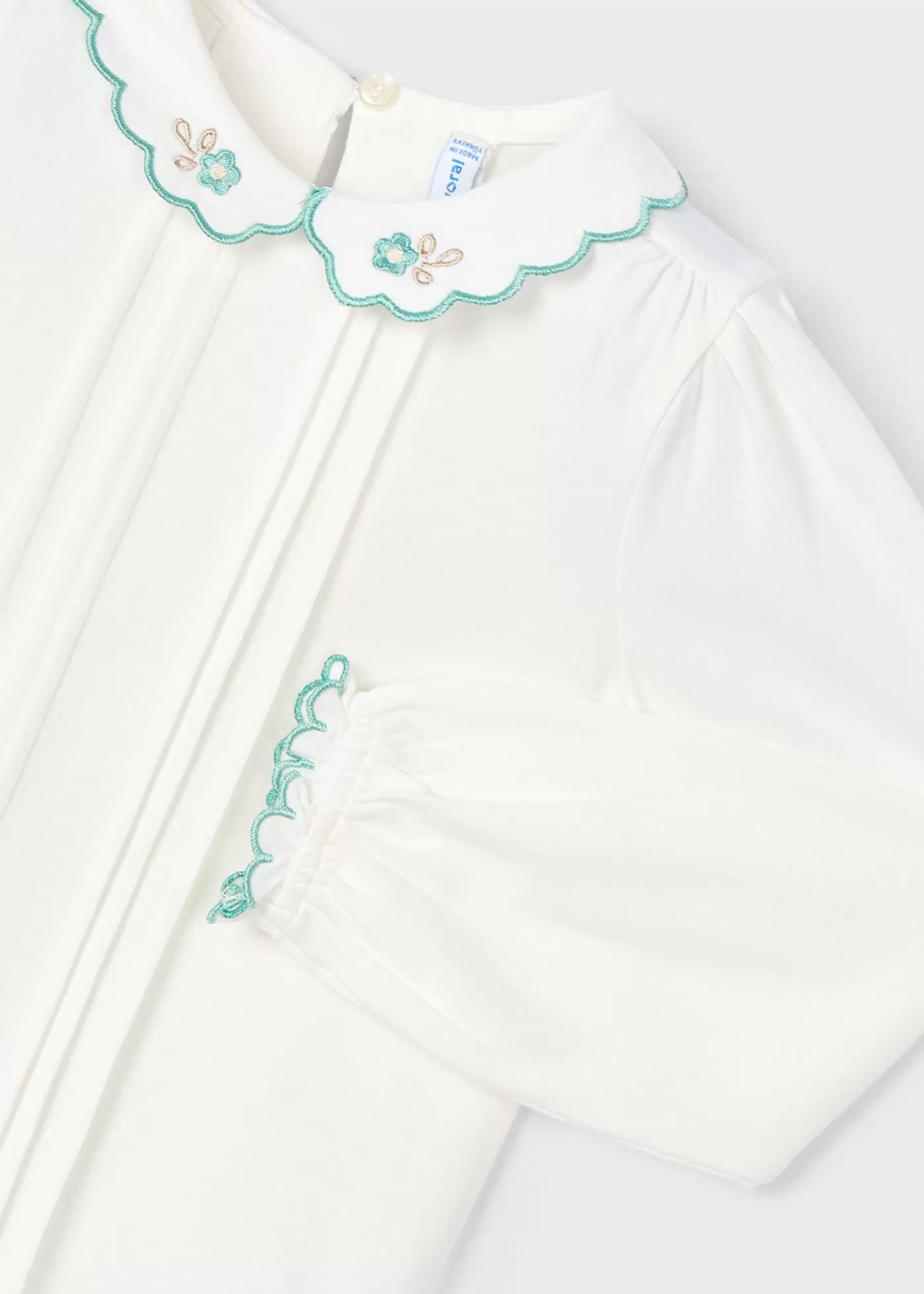 Mayoral Girl Embroidered Blouse Natural-jade Best