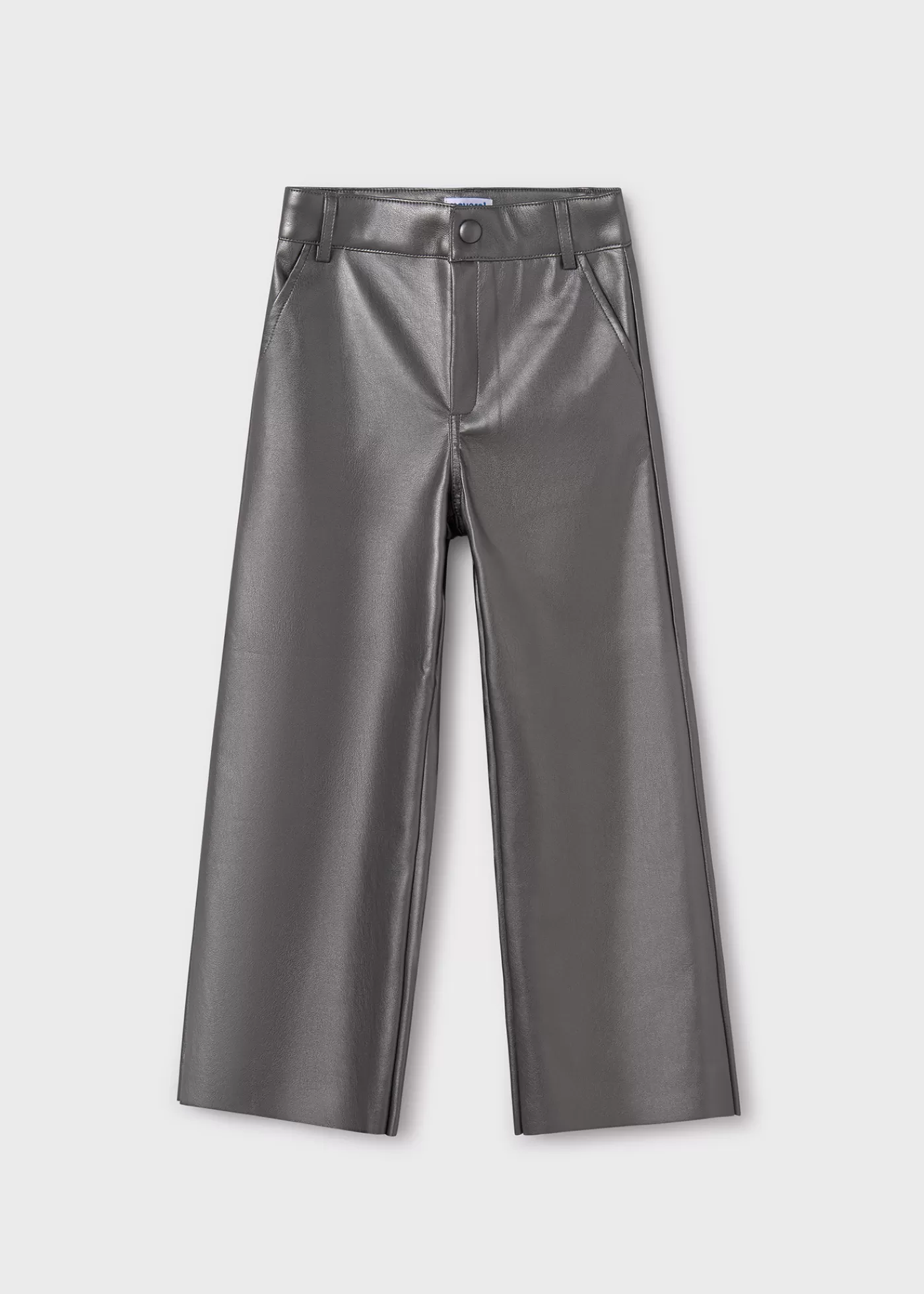 Mayoral Girl Faux Leather Flared Pants Lead Clearance